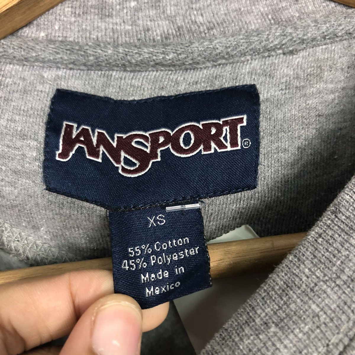 Japanese Brand × Vintage 📌Vintage Sweatshirt Crewneck Jansport Big Logo Spell Out Size US XS / EU 42 / 0 - 14 Thumbnail