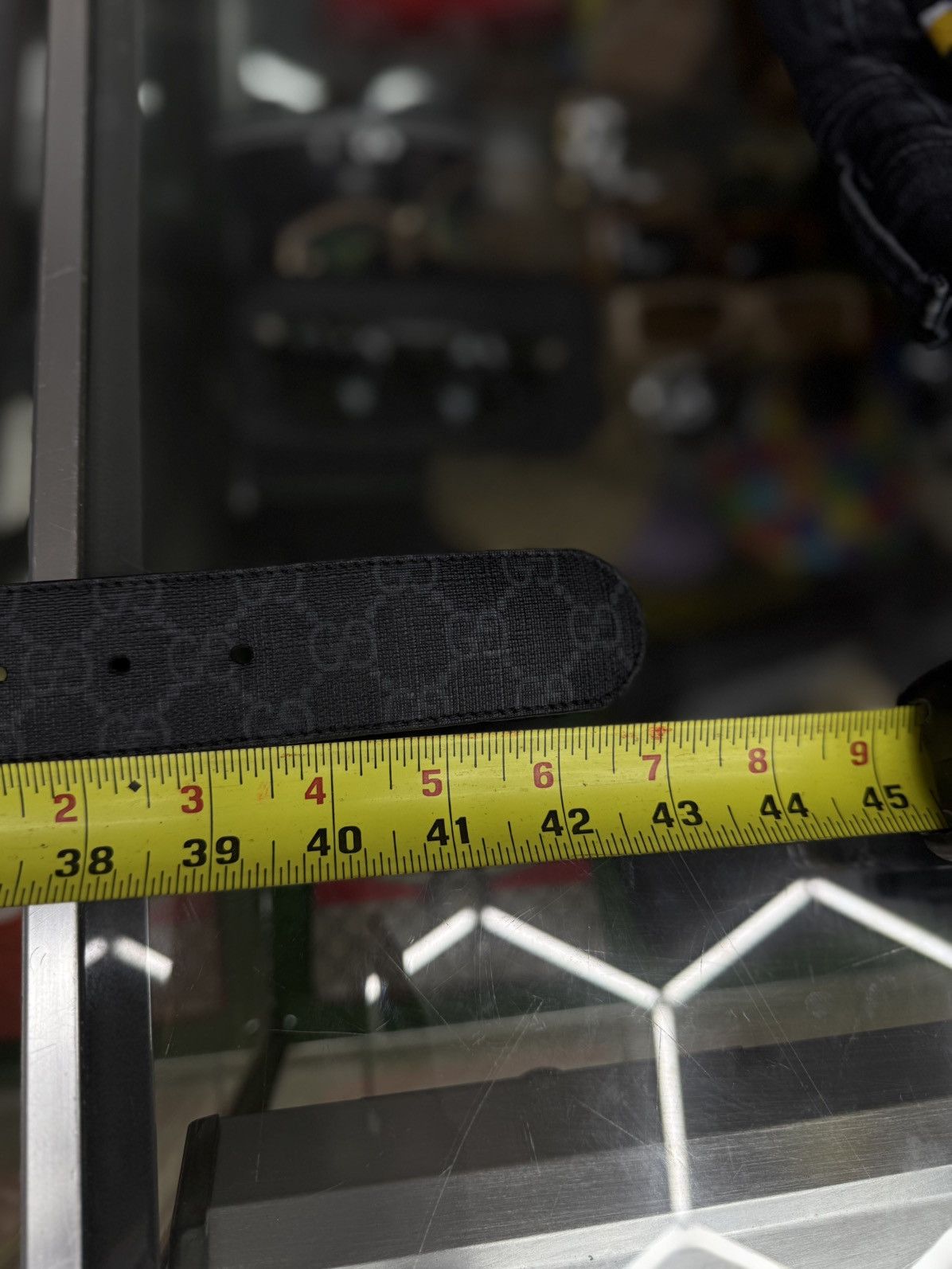 Gucci Gucci Black Monogram Belt Size 95/38 🧼 Size 38 - 15 Thumbnail