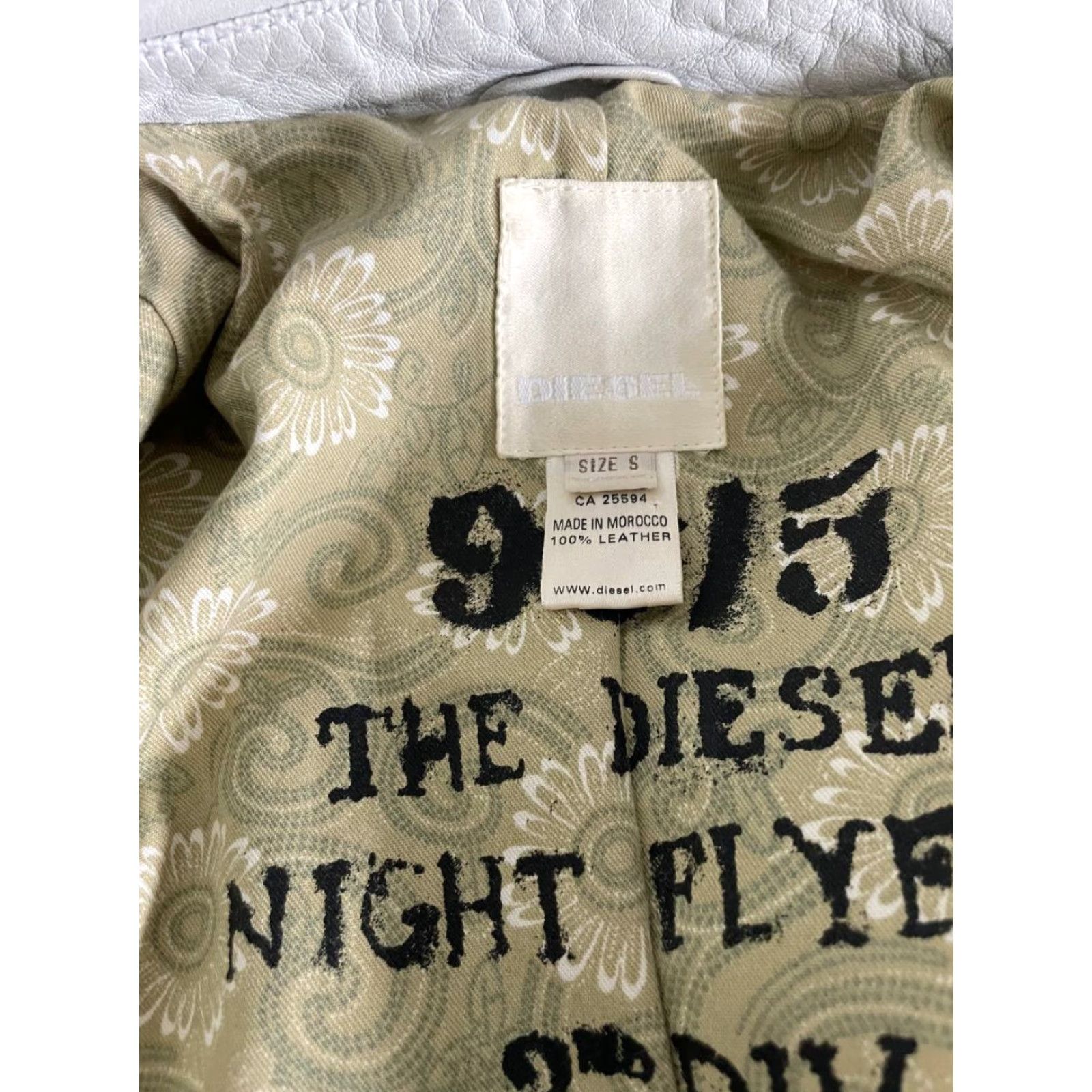 Diesel Diesel Blazer Jacket Womens S White Leather Long Sleeve Button Dressy Casual 90s Modern Womens Size S / US 4 / IT 40 - 3 Thumbnail