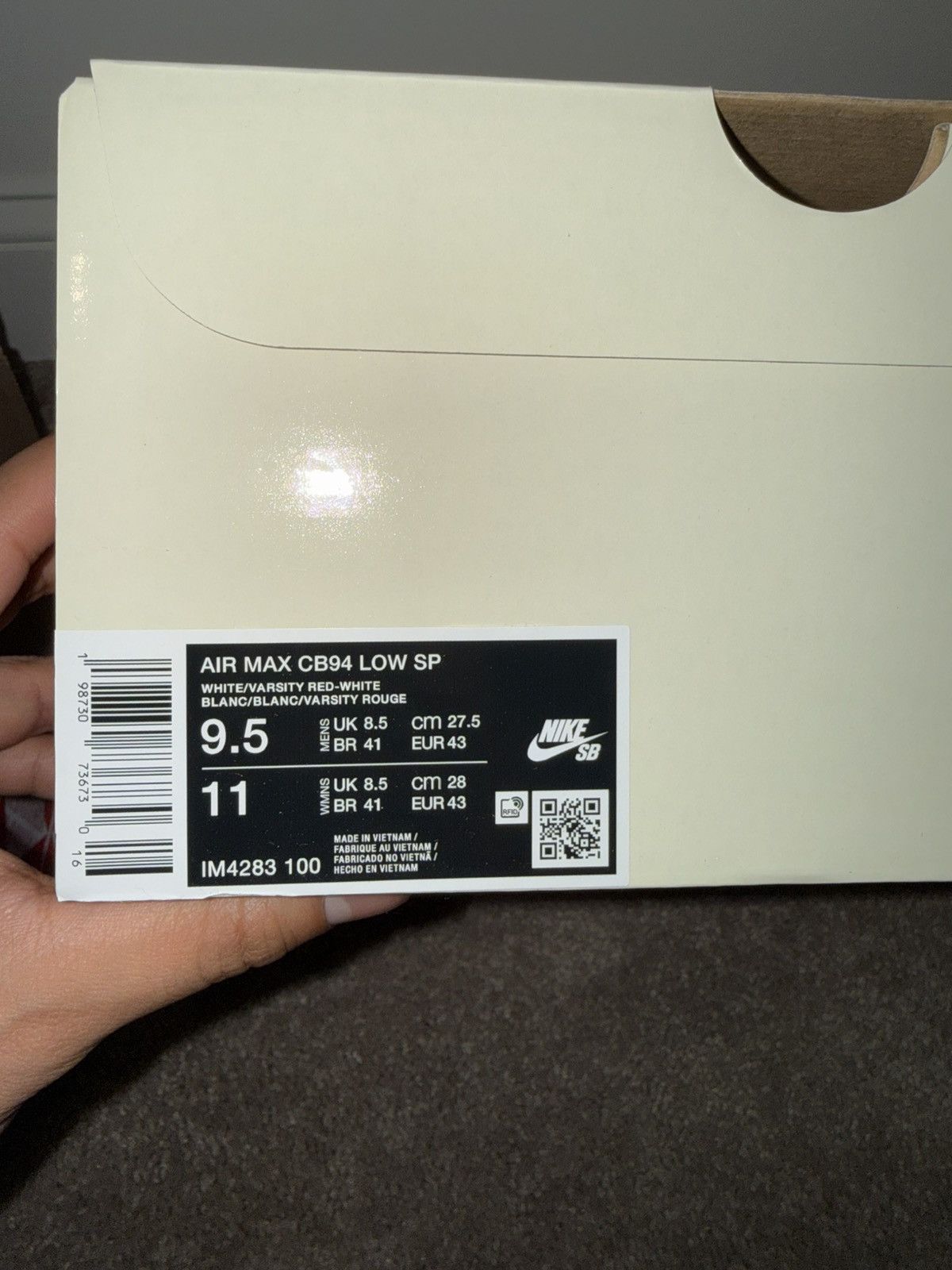 Nike × Supreme Supreme / Nike SB Air Max 2 CB '94 Low White Gum Size 9.5 Size US 9.5 / EU 42-43 - 11 Thumbnail