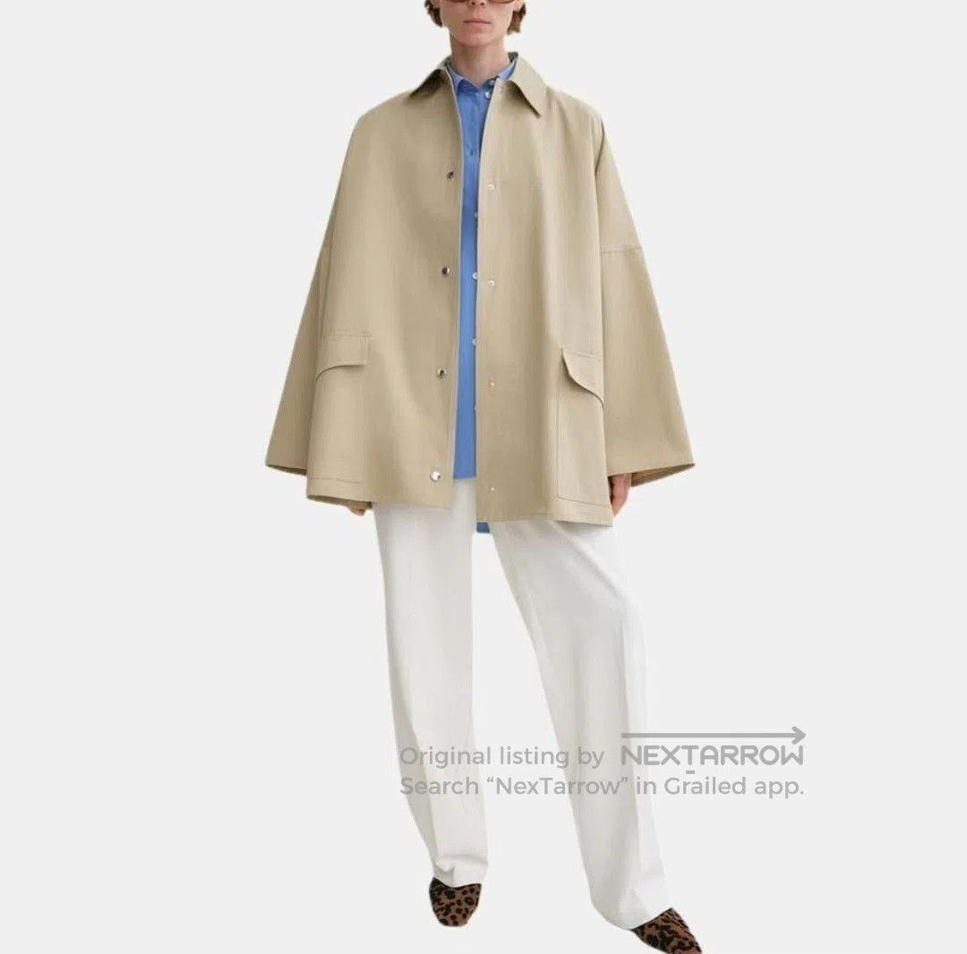 Toteme Toteme Women's Oversized Minimalist Trench Coat. Size M / US 6-8 / IT 42-44 - 9 Thumbnail