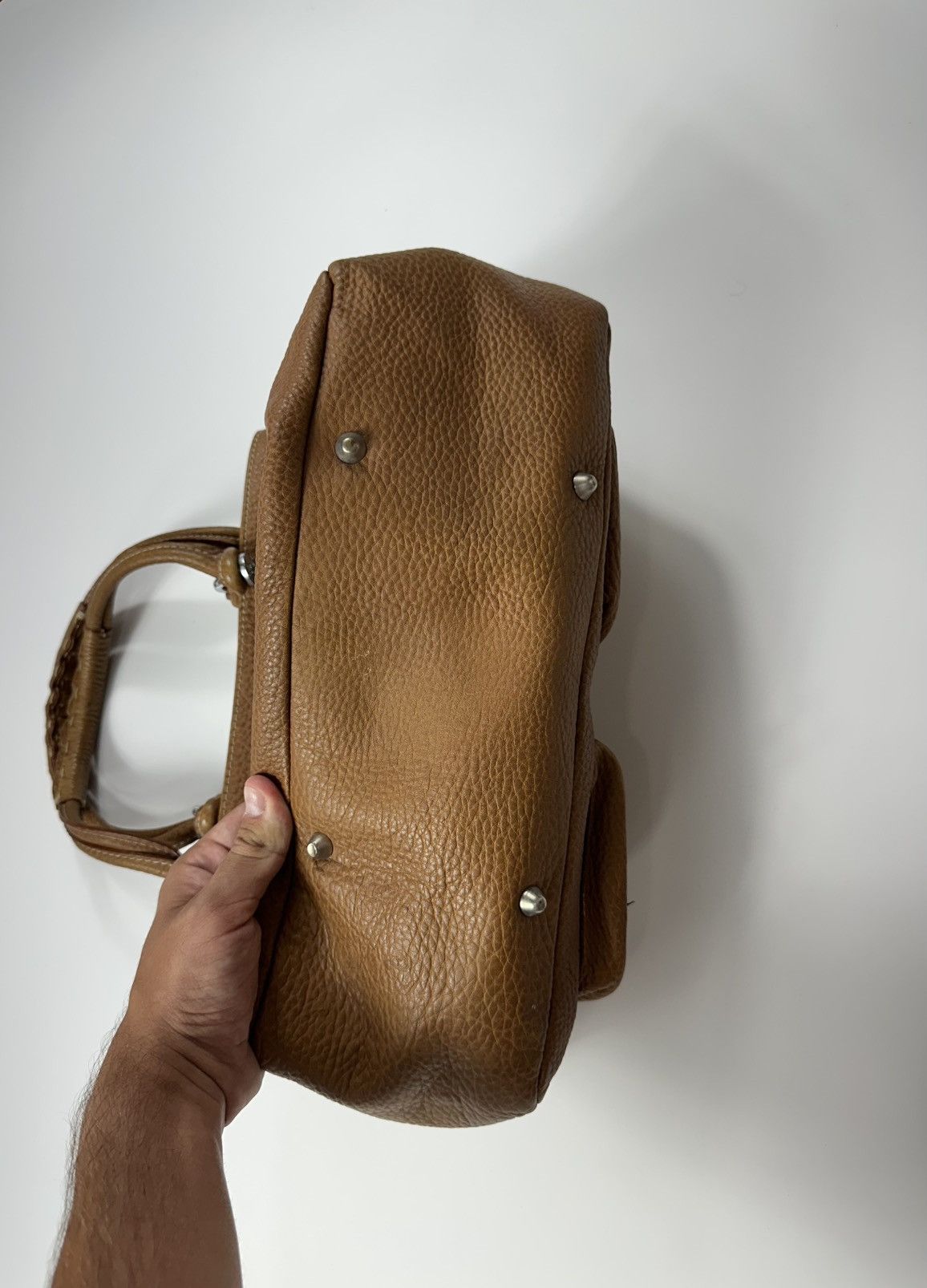 Jil Sander Jil Sander Leather Handbag Brown Vintage Size ONE SIZE - 10 Thumbnail