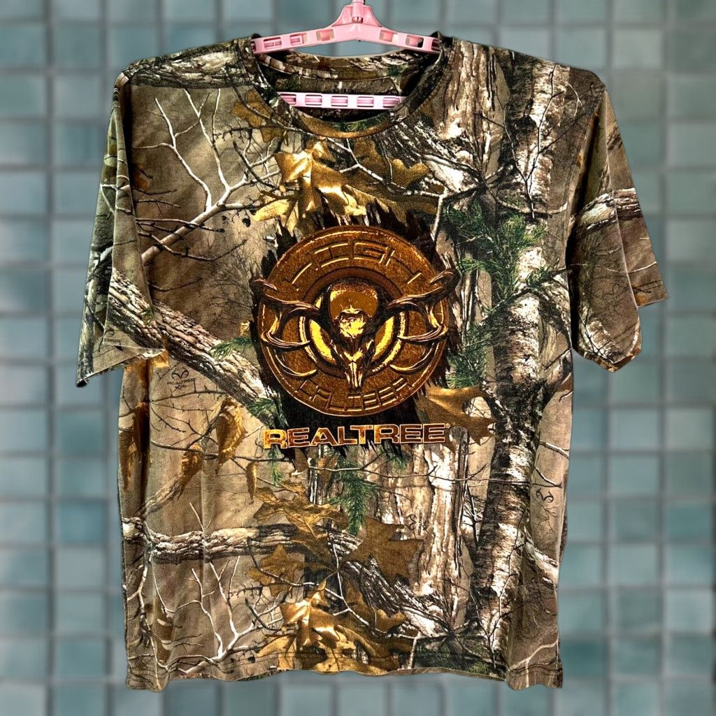 Realtree Realtree Buckthorn River Real Tree Camo Graphics Tee XXL Mens Shirt Casual Beige Camouflage 2XL Size US XXL / EU 58 / 5 - 1 Thumbnail