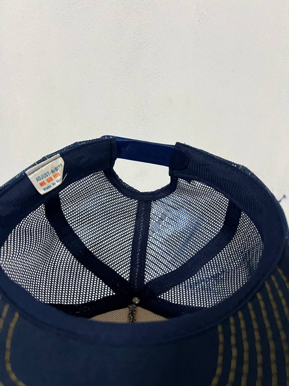 Japanese Brand The Go Team Denim Fade Trucker Hat Size ONE SIZE - 8 Thumbnail