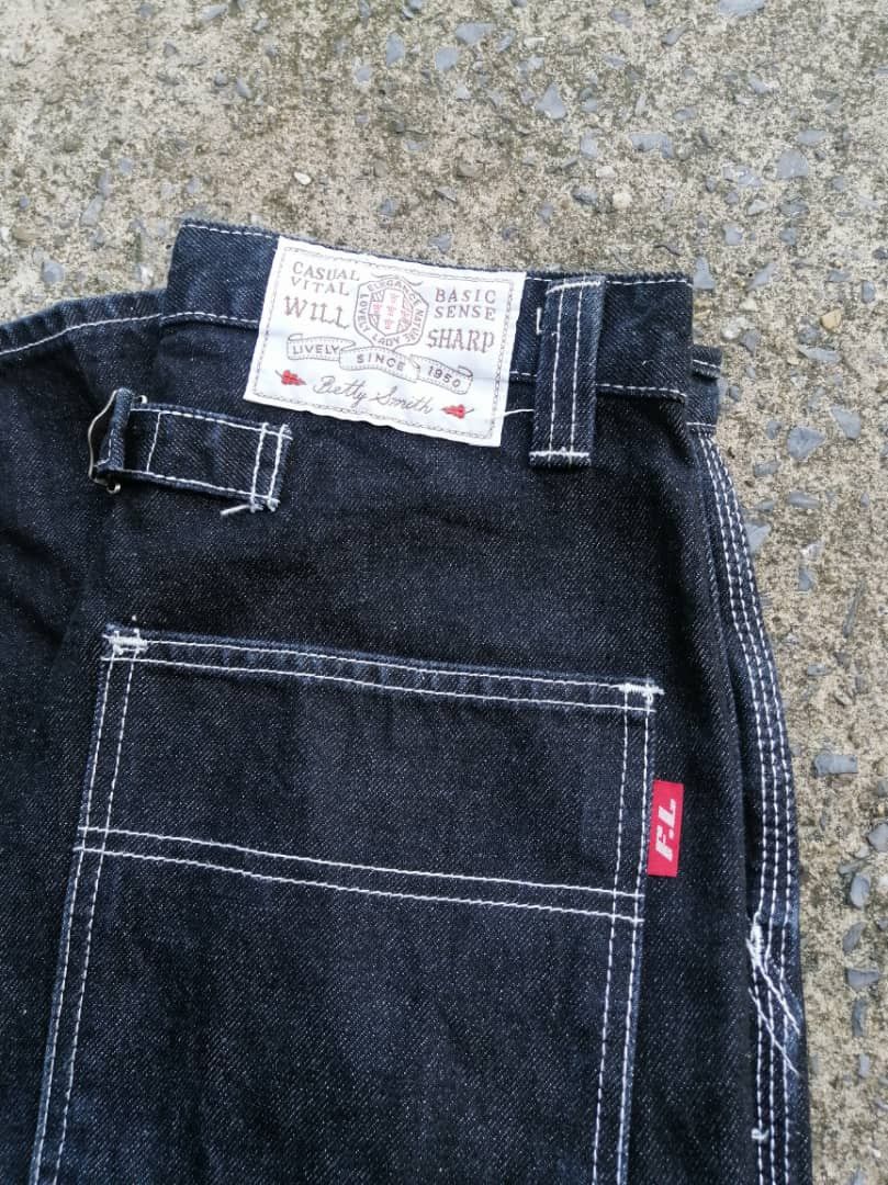 Japanese Brand Betty Smith Made In Japan Carpenter Black Jeans Size US 26 / EU 42 - 6 Thumbnail