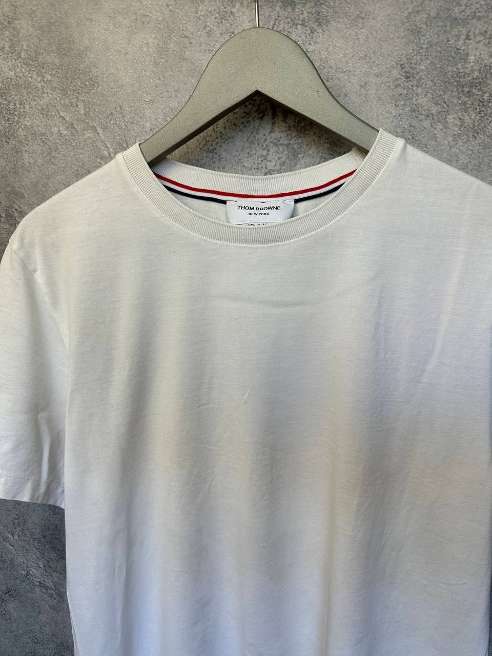 Thom Browne Thom Browne Crew Neck T-Shirt White Tee Shor Sleeve Size US M / EU 48-50 / 2 - 5 Thumbnail