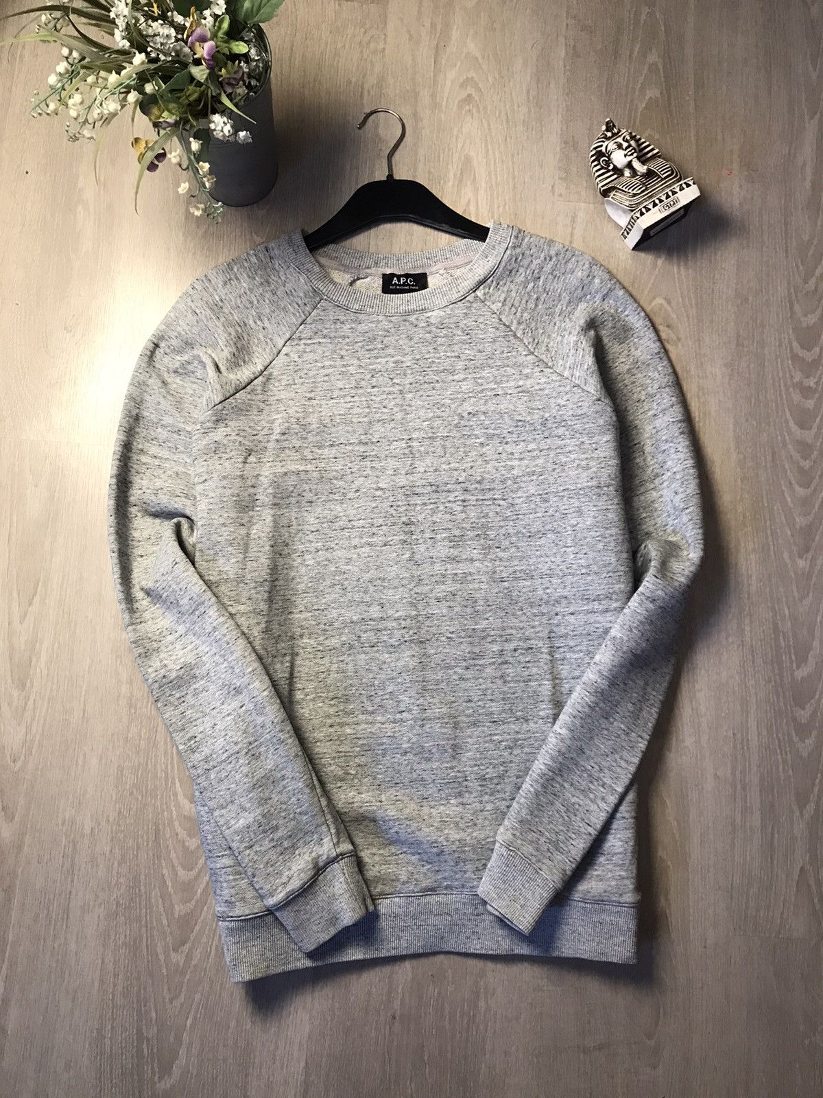 A.P.C. A.P.C. Grey minimalist streetwear sweatshirt Size US M / EU 48-50 / 2 - 1 Thumbnail
