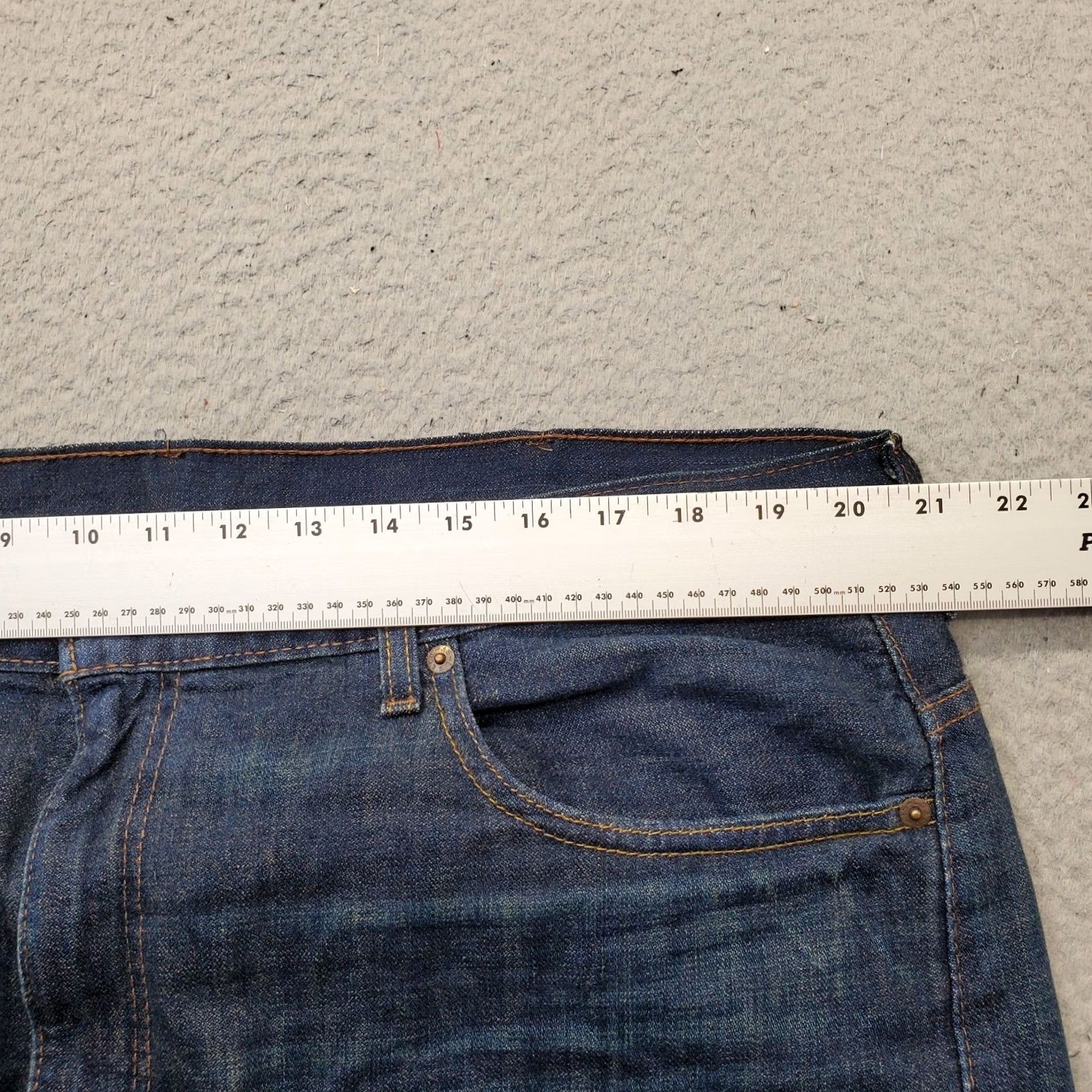Levi's Levi's Jeans Mens 38x32 Blue Denim Dark Wash Relaxed Fit Wide Leg Red Tab Size US 38 / EU 54 - 6 Thumbnail
