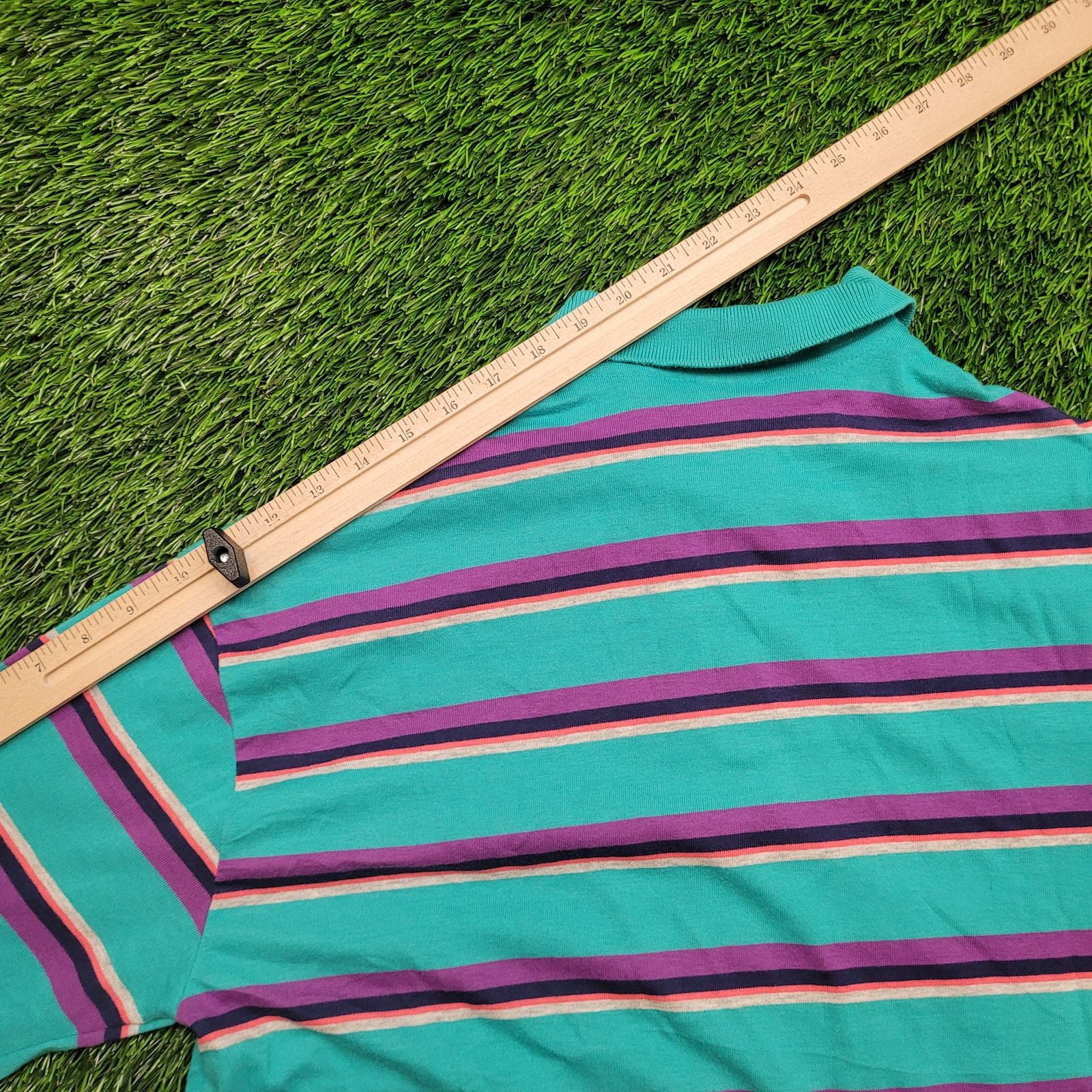 Vintage VTG 80s Andhurst Striped Polo Shirt M USA Skater Vaporwave Size US M / EU 48-50 / 2 - 7 Thumbnail