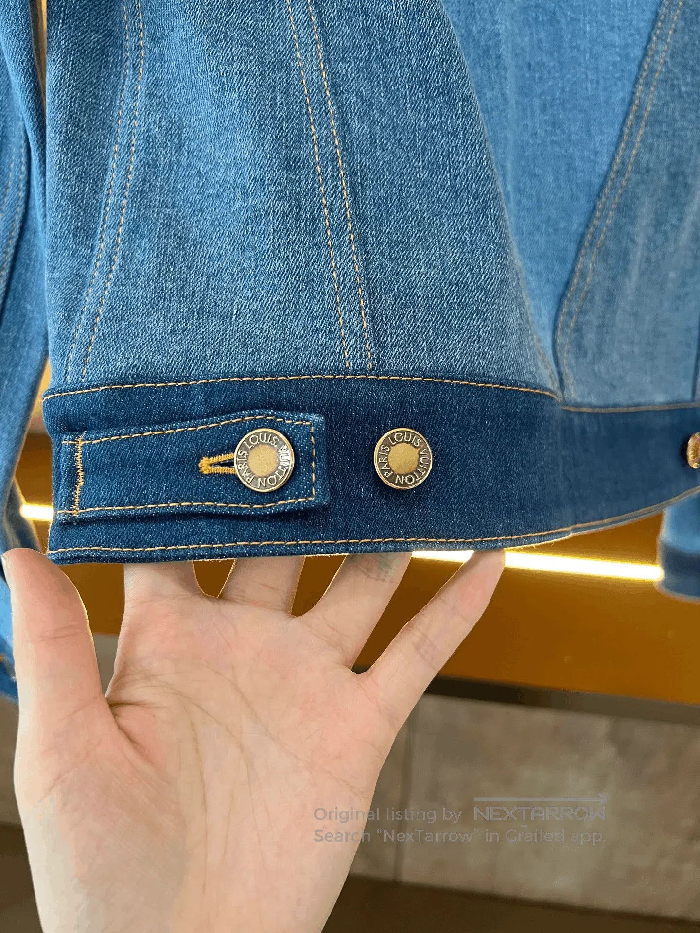 Louis Vuitton LV Color-Block Denim Jacket. Size XS / US 0-2 / IT 36-38 - 4 Thumbnail