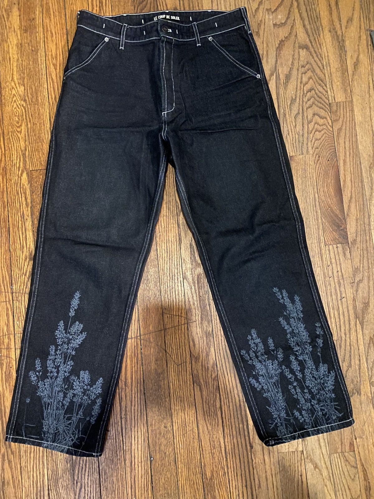 Jacquemus Jacquemus Lavender Navy 'Le De Nîmes' Jeans Size US 31 - 1 Thumbnail