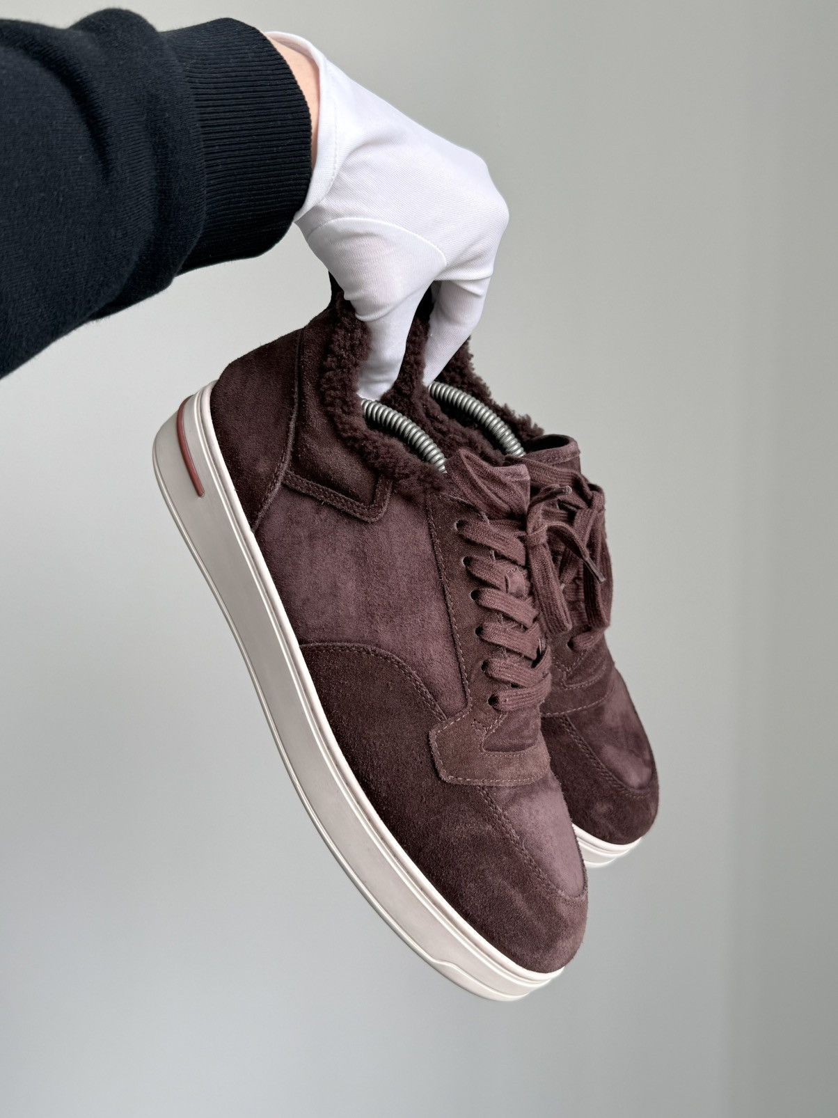 Loro Piana Loro Piana Newport Sneaker Sherling Burgandy Size US 10 / EU 43 - 3 Thumbnail