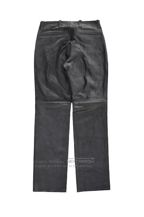 Old Joe distressed leather breeches in oiled black. Size US 28 / EU 44 - 4 Thumbnail