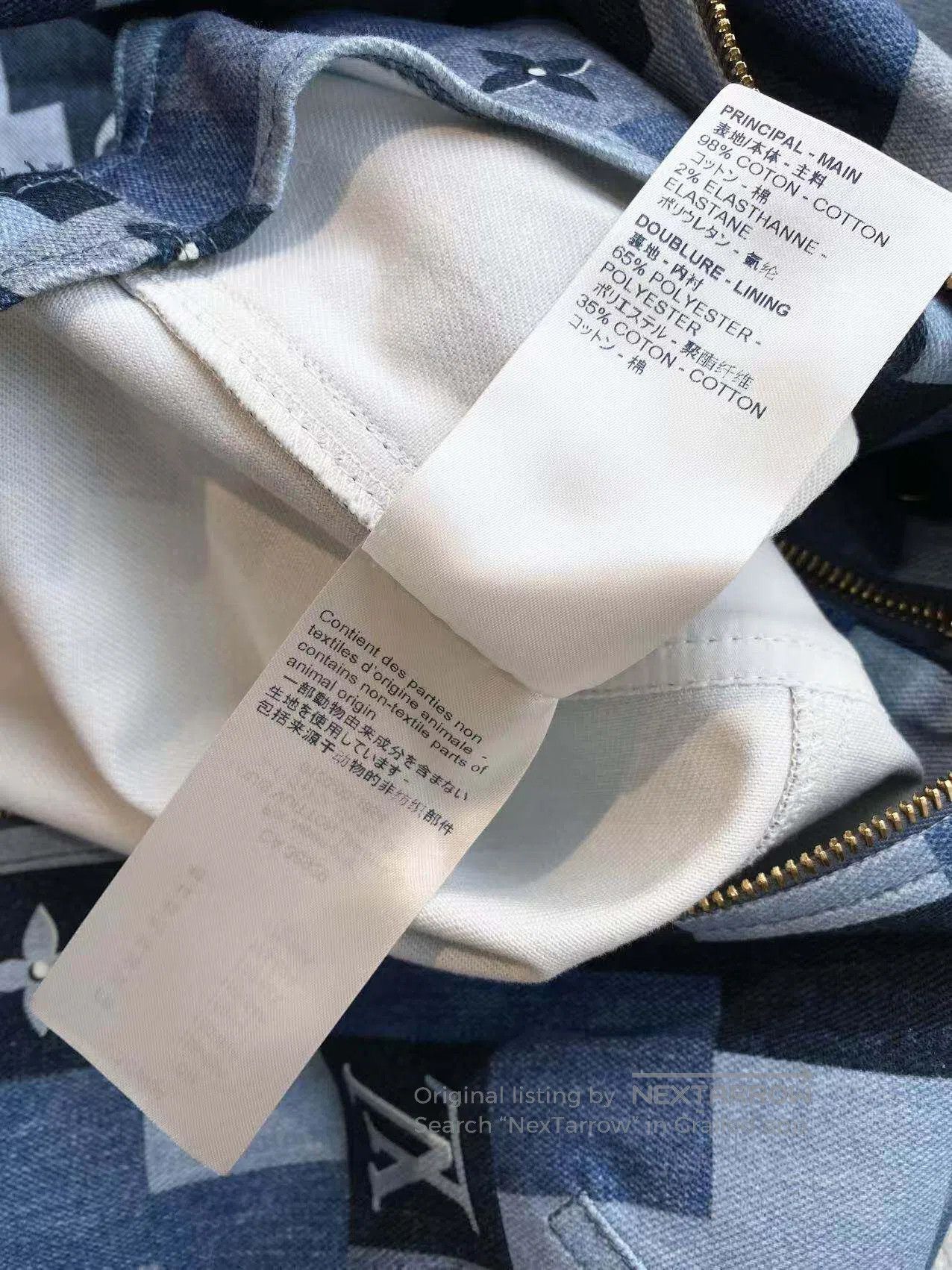 Louis Vuitton Louis Vuitton Denim old flower full of printed dress| Size XS / US 0-2 / IT 36-38 - 6 Thumbnail