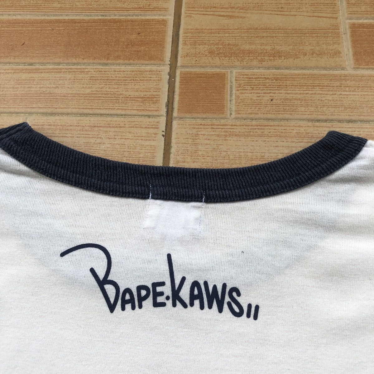 Bape × Kaws Bape x Kaws Bendy College Long Sleeve Tee Size US M / EU 48-50 / 2 - 4 Thumbnail