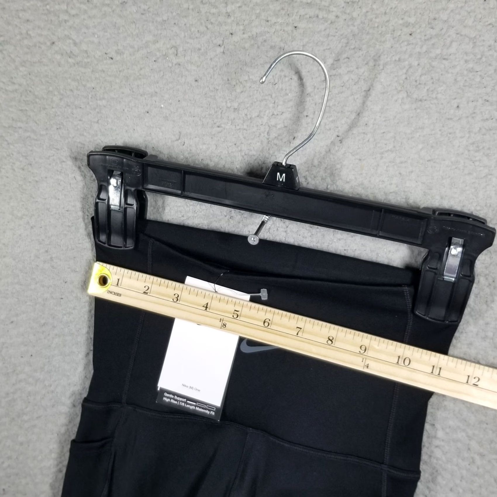 Nike Nike Leggings Women XS High-Waisted 7/8 with Pockets Black Size 26" / US 2 / IT 38 - 4 Thumbnail