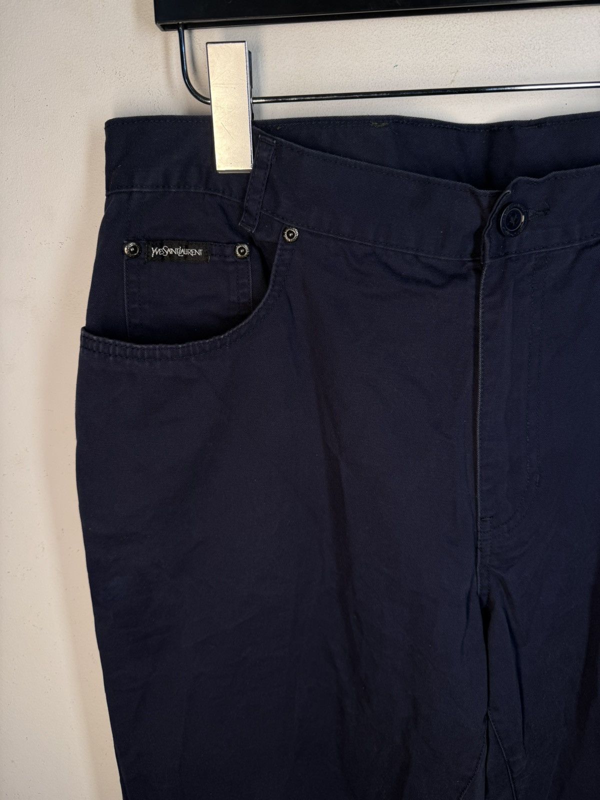 Yves Saint Laurent 36x30 YSL Jeans Denim Navy Classic Pants Vintage Size US 36 / EU 52 - 5 Thumbnail
