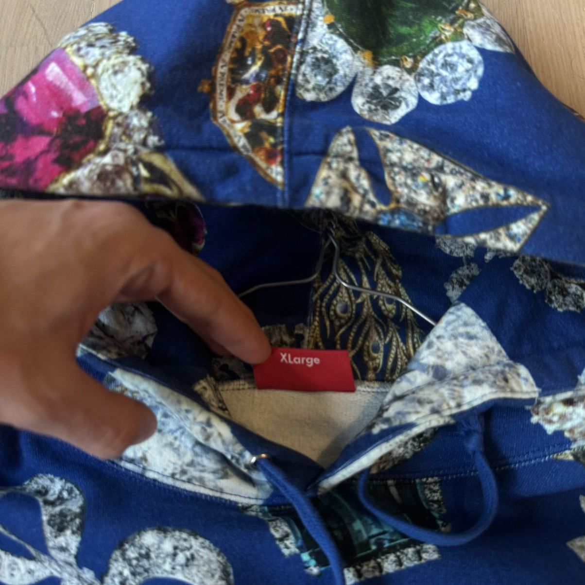 Supreme Supreme diamond AOP hoodie Size US XL / EU 56 / 4 - 3 Thumbnail