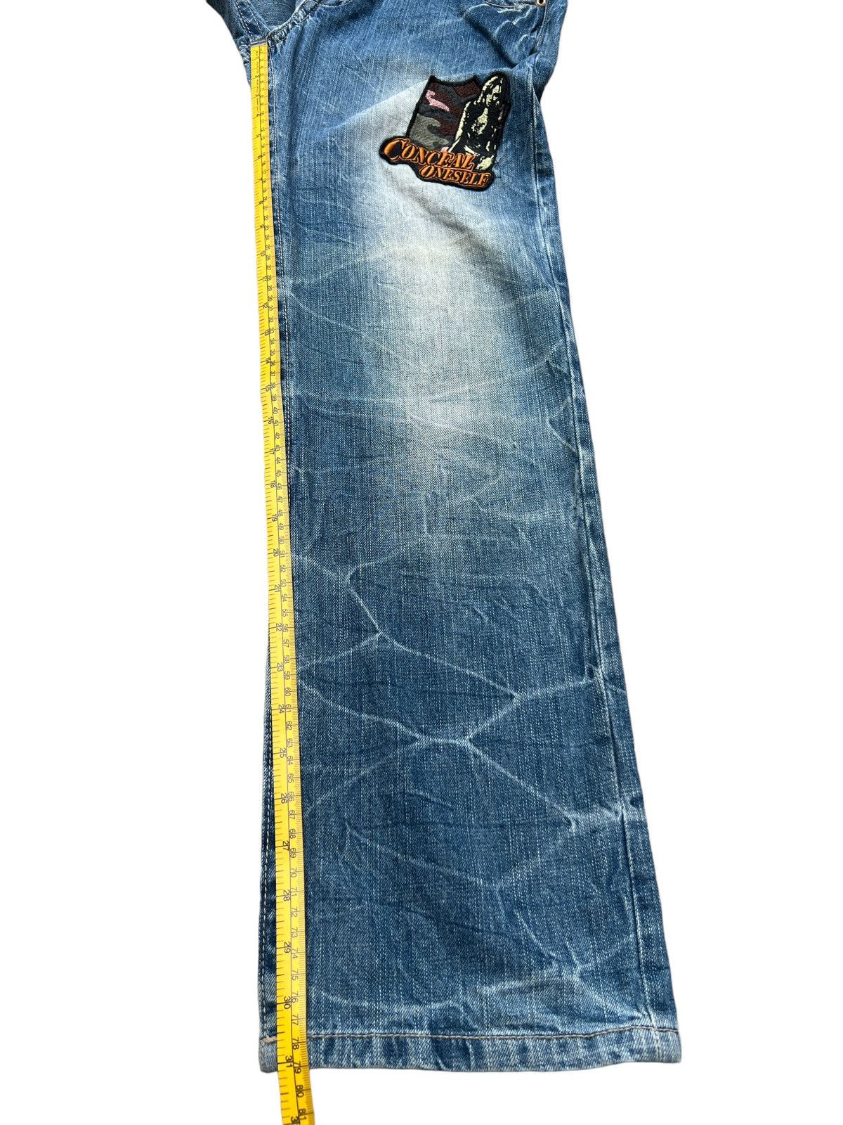 Japanese Brand Japanese Distressed Patchwork Patches Denim Jeans 31x31 Size US 31 - 12 Thumbnail