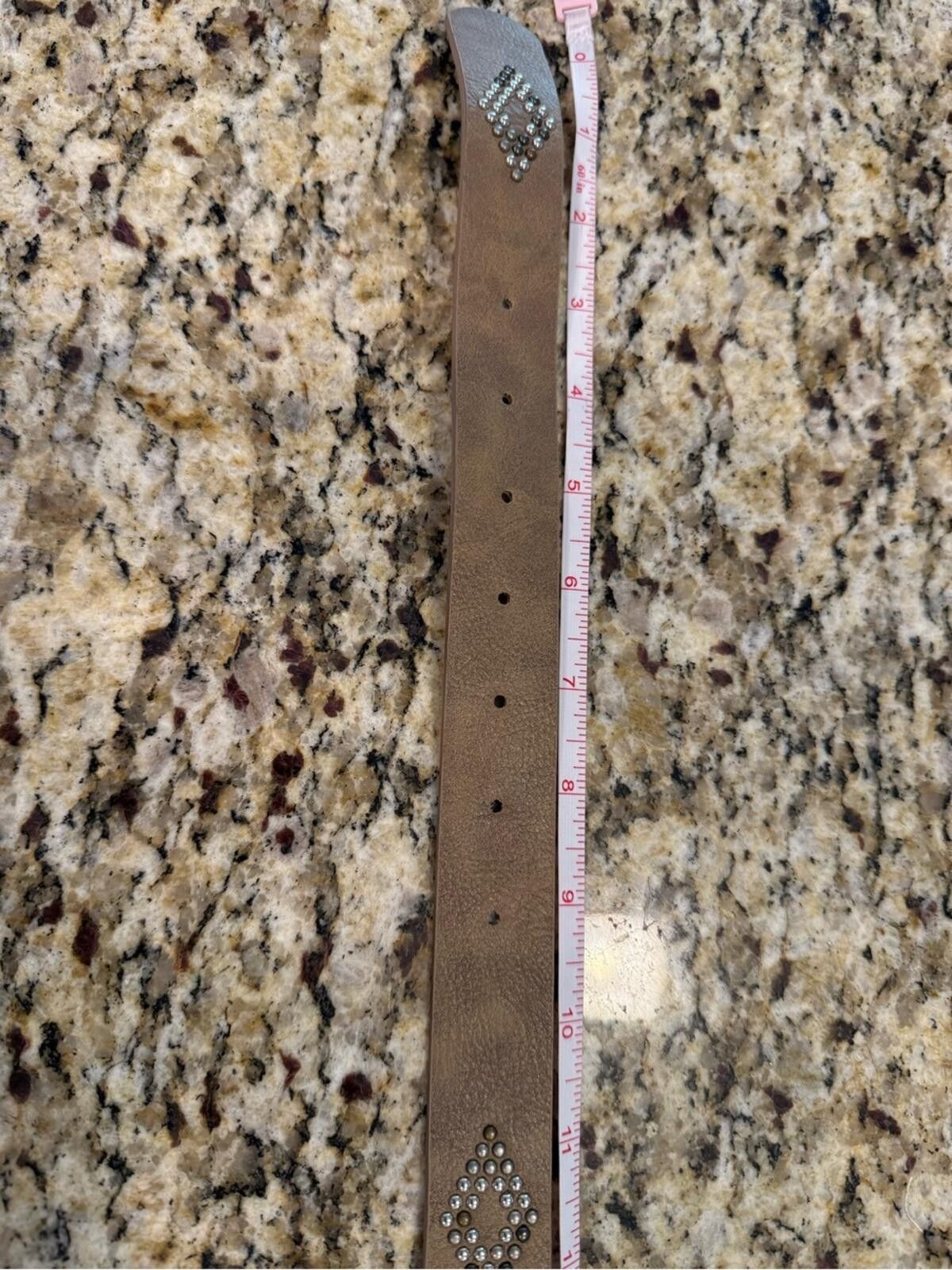 Other Faux leather western belt brown with black white beads 42” Size ONE SIZE - 9 Thumbnail