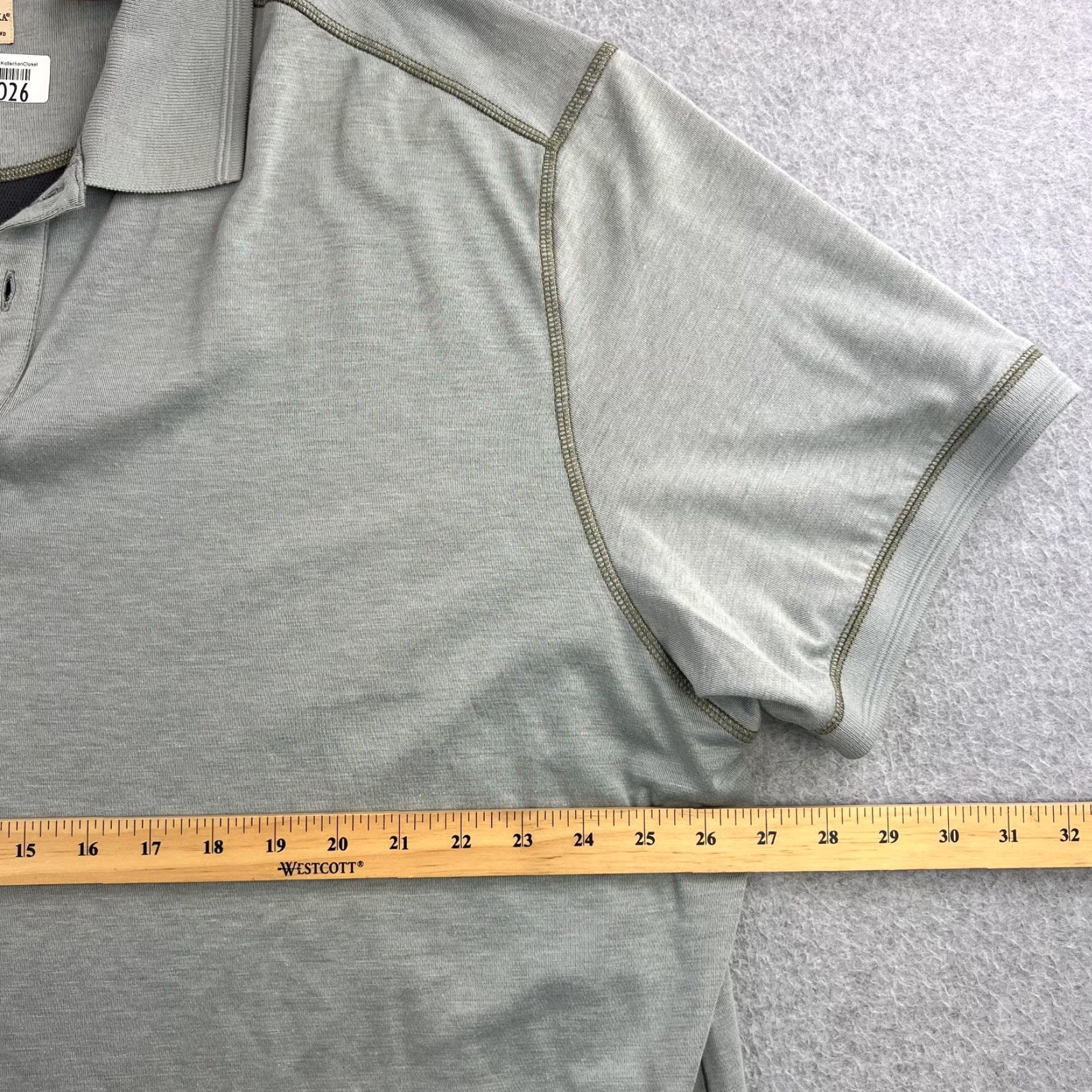 Tommy Bahama Tommy Bahama Jeans Polo Shirt Mens 2XL Gray Pima Cotton Blend Casual Adult Shirt Polo Size US XXL / EU 58 / 5 - 2 Thumbnail