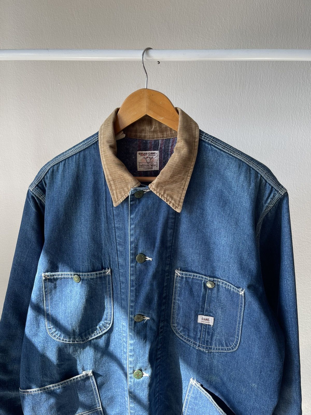 Sugar Cane × Toyo Enterprises 90s Sugar Cane Sanforized Chore Jacket Size US XL / EU 56 / 4 - 6 Thumbnail