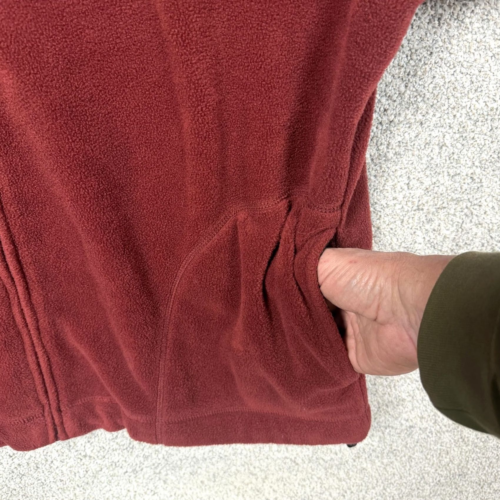 Vintage Consensus Jacket Mens L Red Fleece Full Zip Autumn Y2K Cabincore Hiking Casual Travel Pockets Stainless Size US L / EU 52-54 / 3 - 6 Thumbnail