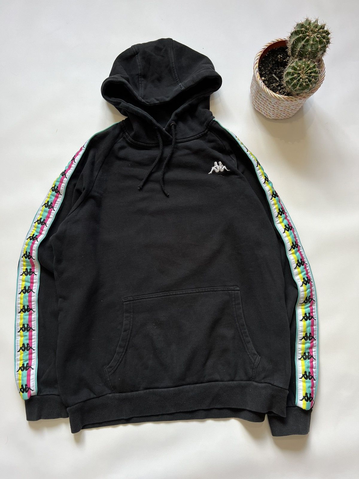 Kappa Vintage Kappa Black Basic Hoodie Size US M / EU 48-50 / 2 - 1 Thumbnail