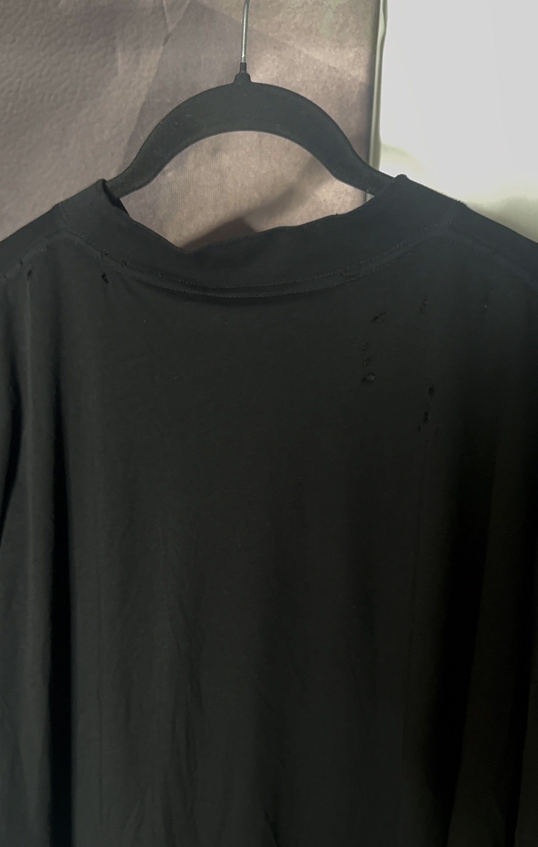 Balenciaga ✅ Balenciaga FRE STYLING TIPS Distressed Black T-Shirt S Size US S / EU 44-46 / 1 - 8 Thumbnail