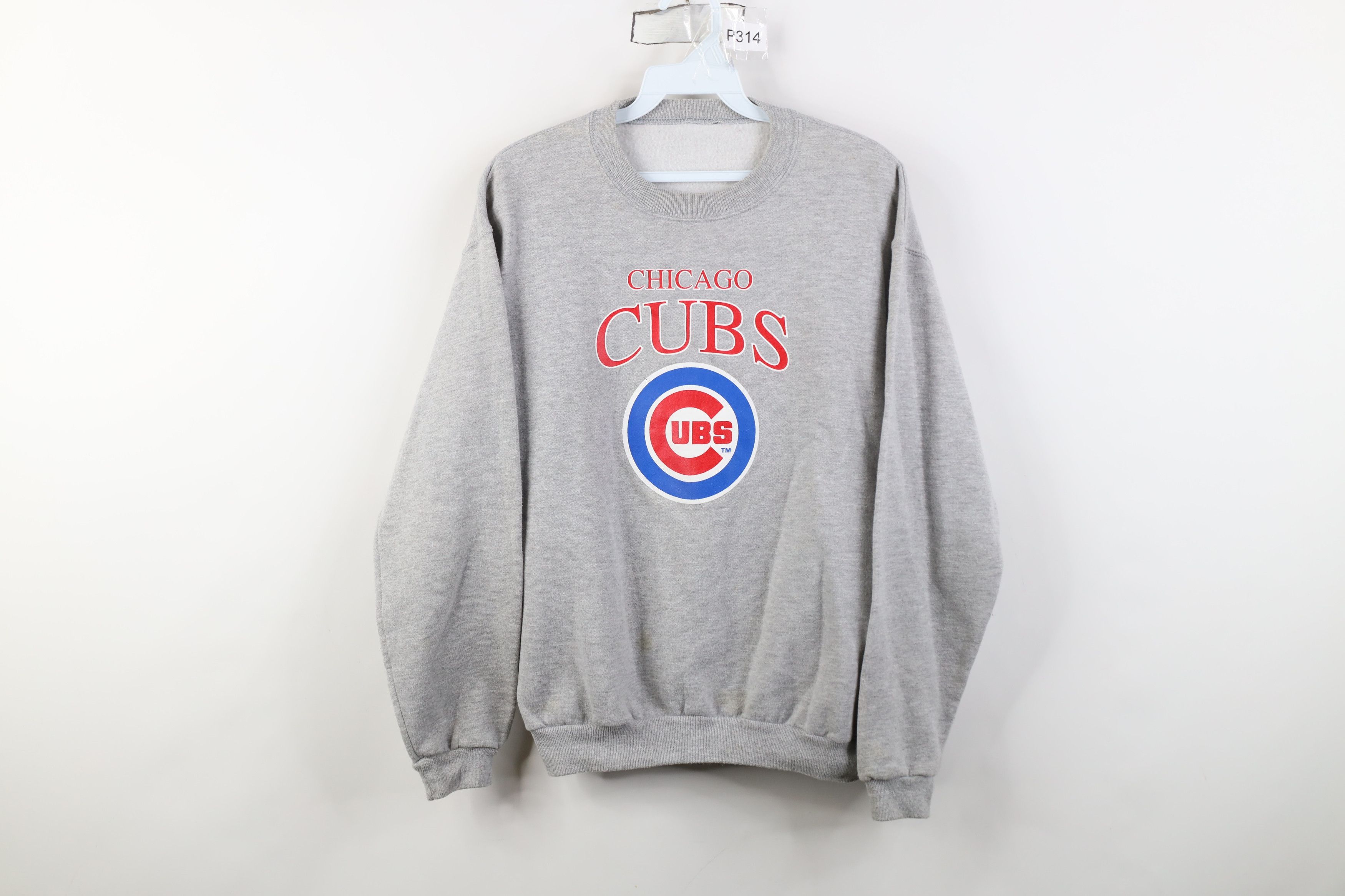 Vintage Vintage 90s Y2K Cubs Baseball Crewneck Sweatshirt Gray Size M / US 6-8 / IT 42-44 - 1 Thumbnail