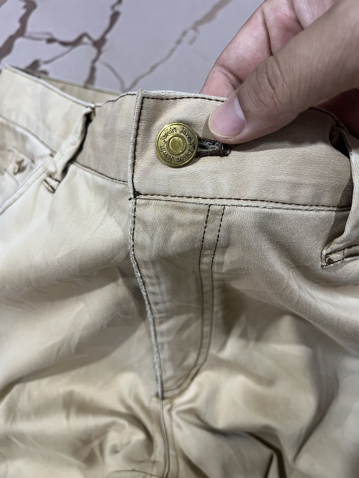 Japanese Brand Jawin Stretch Slim Cargo Work Pants Size US 34 / EU 50 - 5 Thumbnail