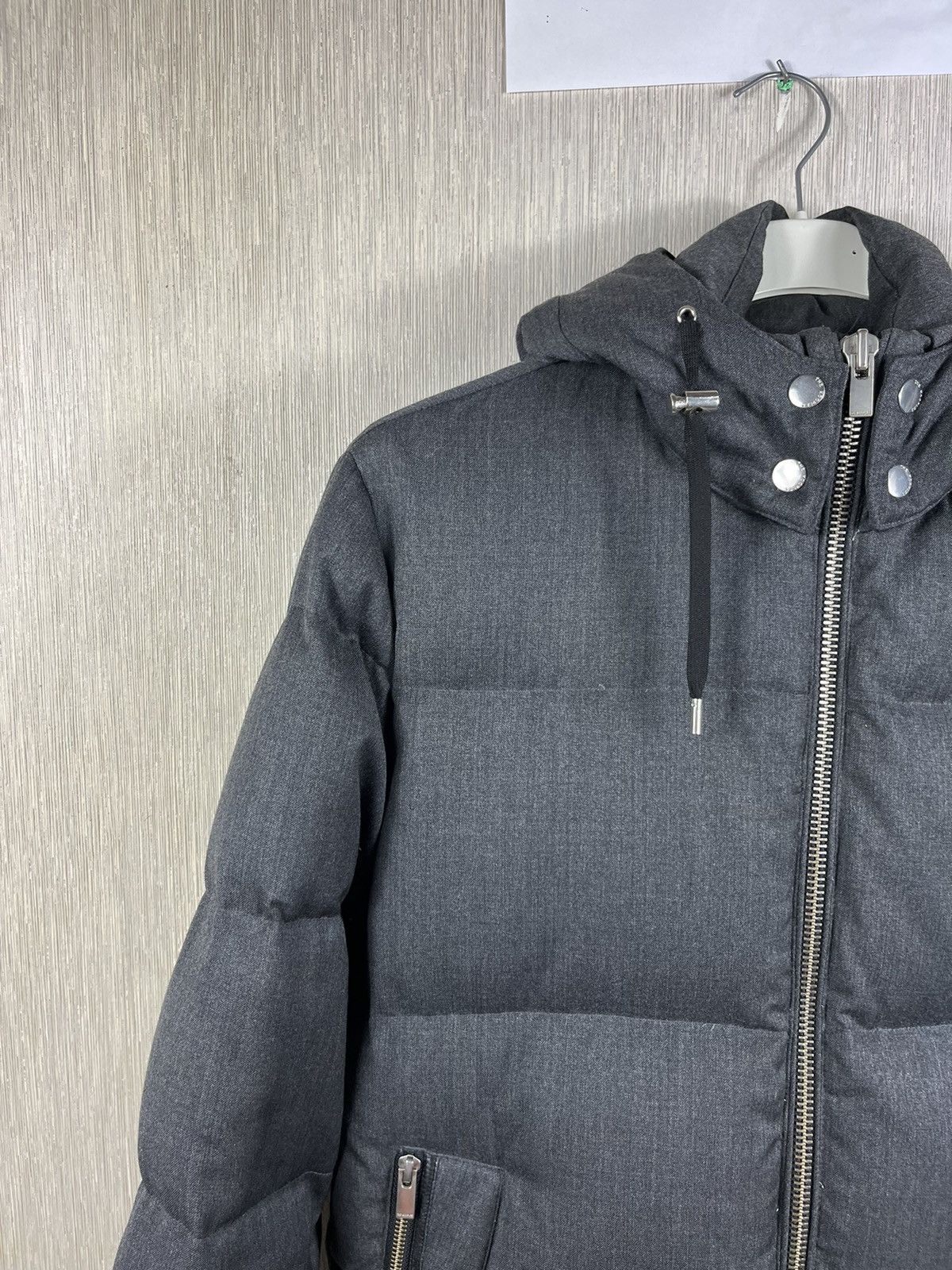 Designer × The Kooples The Kooples wool down puffer jacket hooded leather acs Size US M / EU 48-50 / 2 - 4 Thumbnail
