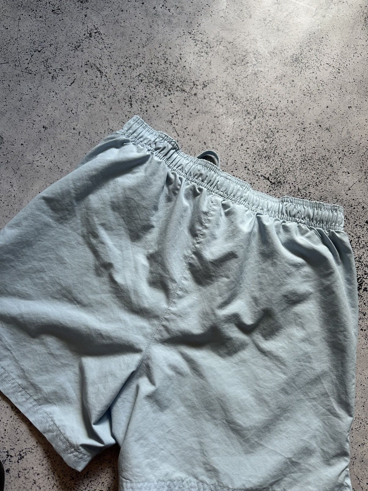Vintage Vintage Nike Baby Blue Shorts Drill Mini Swoosh Nylon Y2K USA Size US 32 / EU 48 - 6 Thumbnail