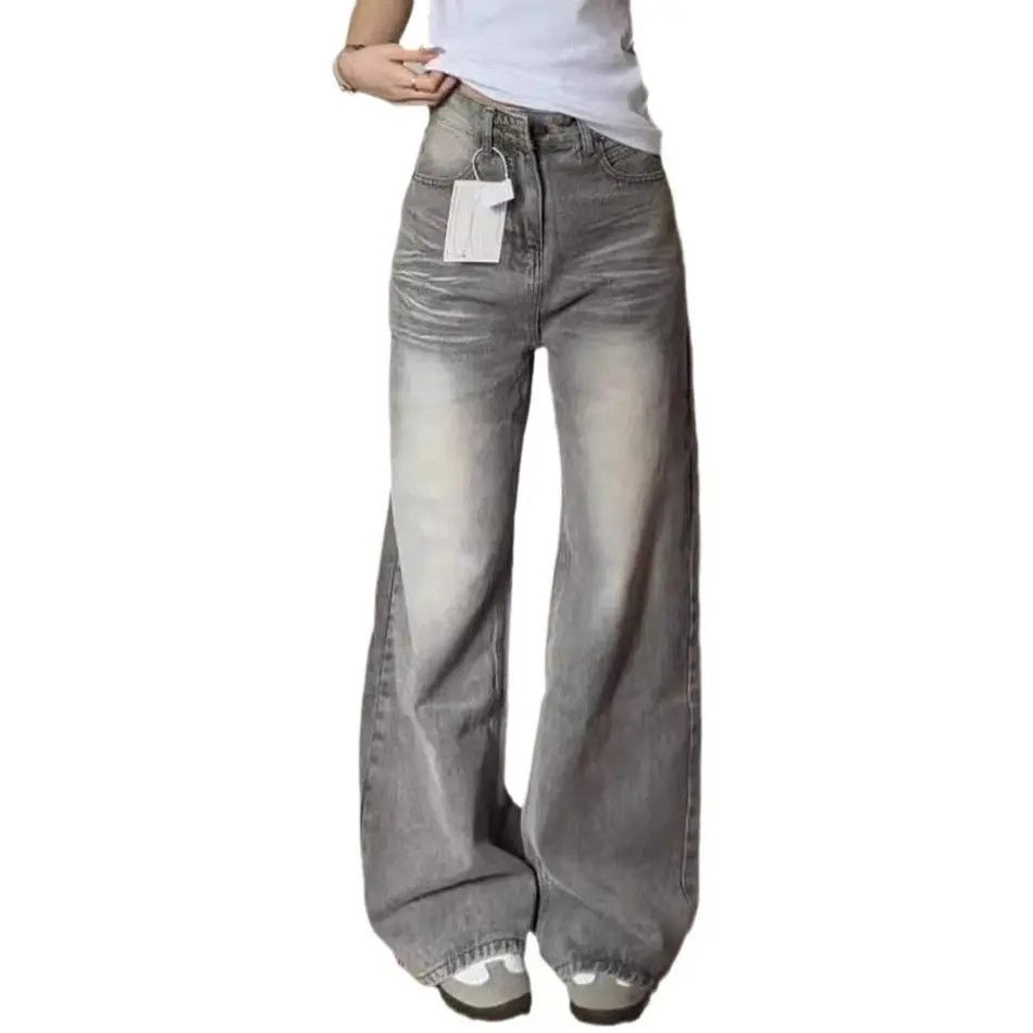 Japanese Brand Retro straight leg loose wide leg jeans Size US 32 / EU 48 - 5 Thumbnail