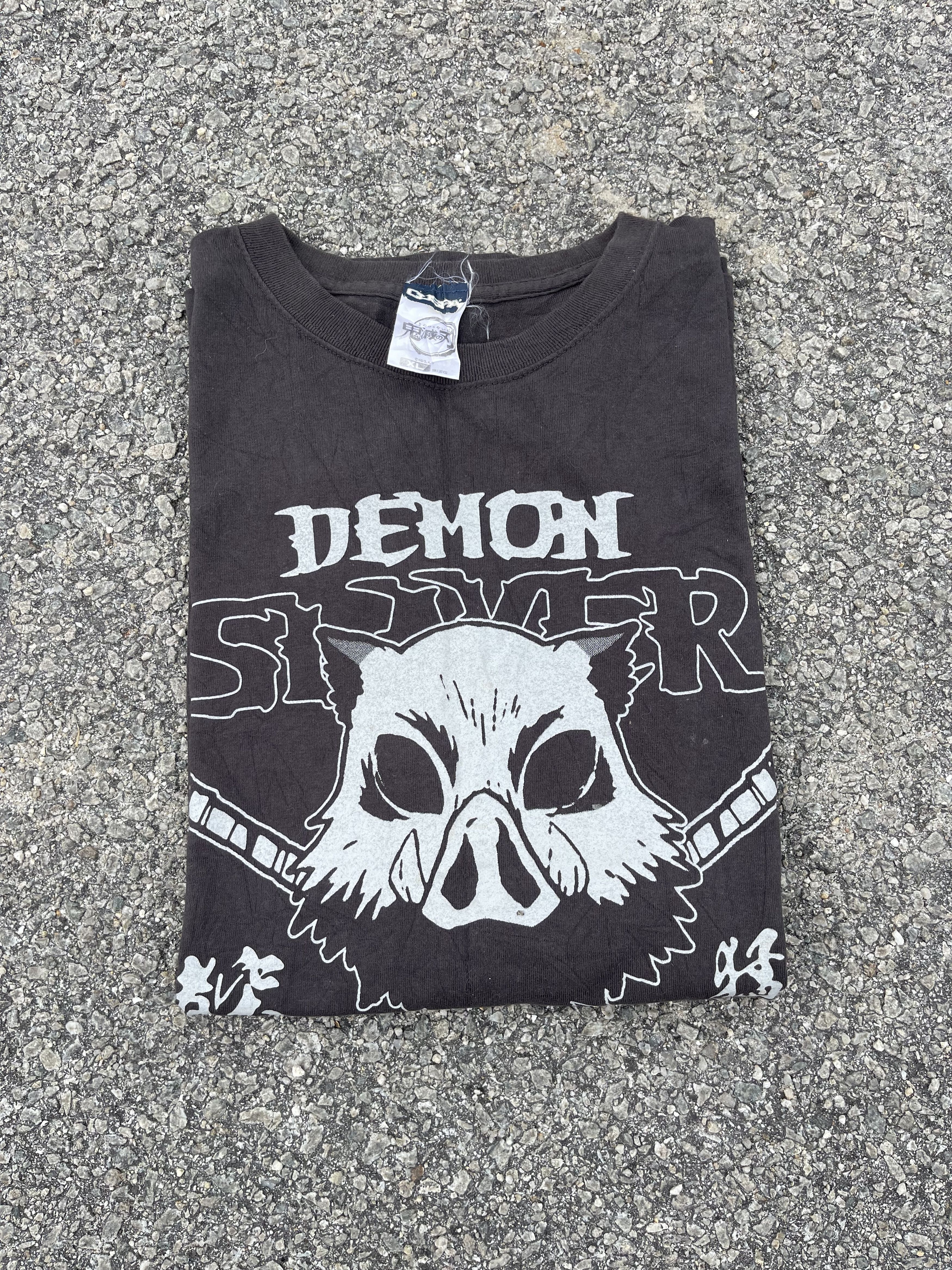 Anime Vintage y2k Demon Slayer x Cospa Black Tee Size US L / EU 52-54 / 3 - 2 Thumbnail