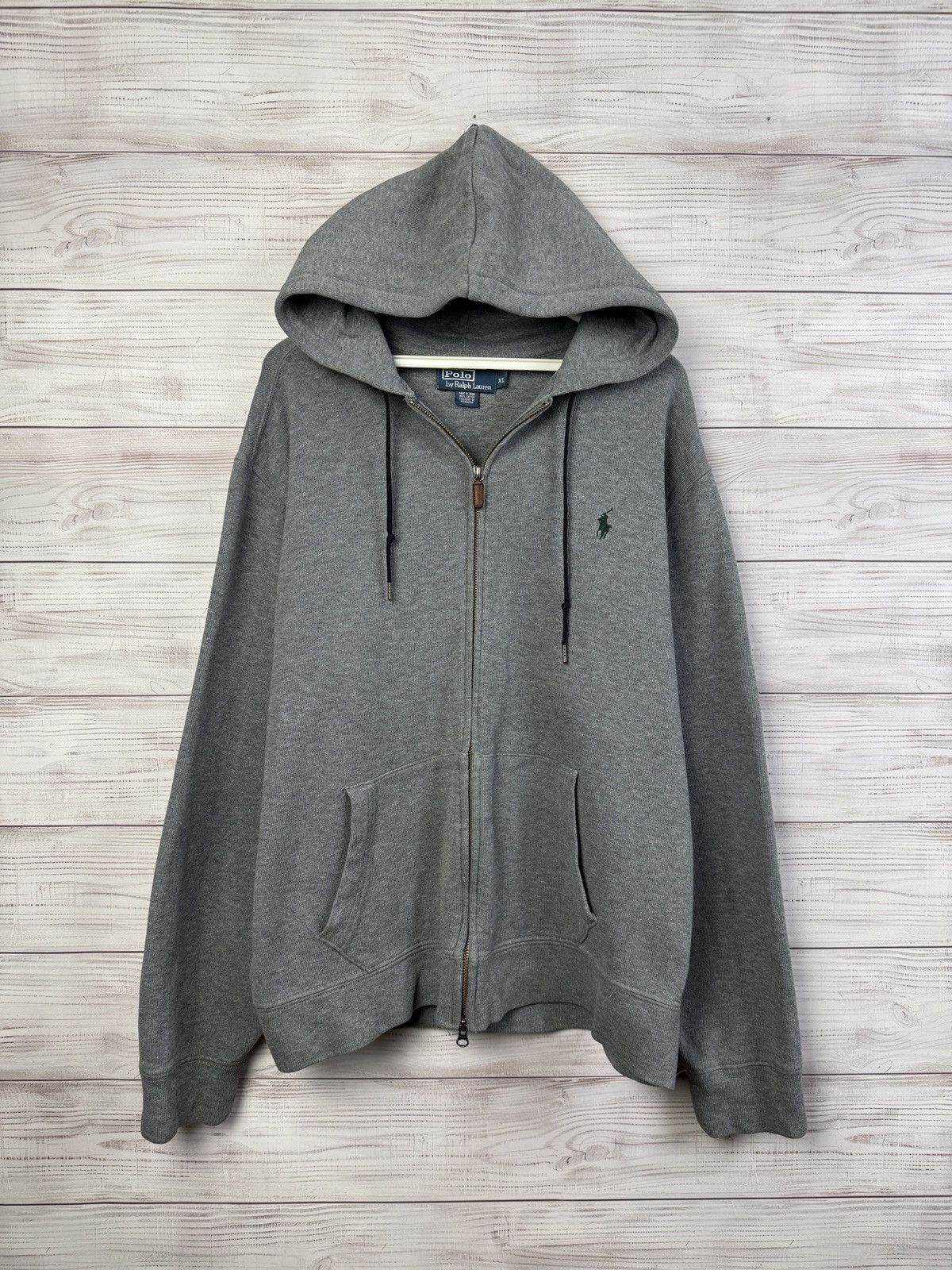 Polo Ralph Lauren Vintage Polo Ralph Lauren Zip Up Hoodie Size US XL / EU 56 / 4 - 1 Thumbnail