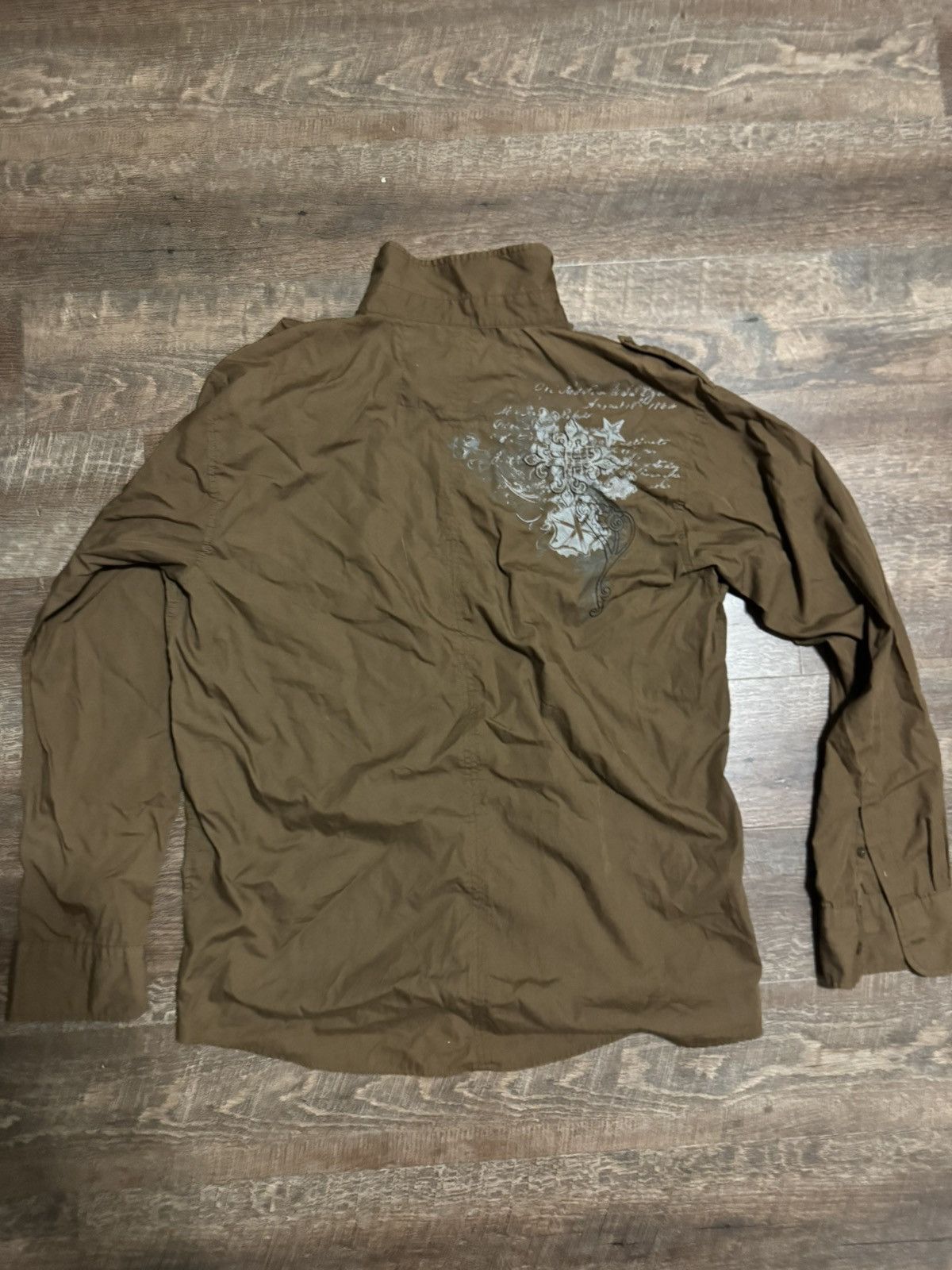 Vintage Armored Saint poem brown button up Size US L / EU 52-54 / 3 - 2 Thumbnail
