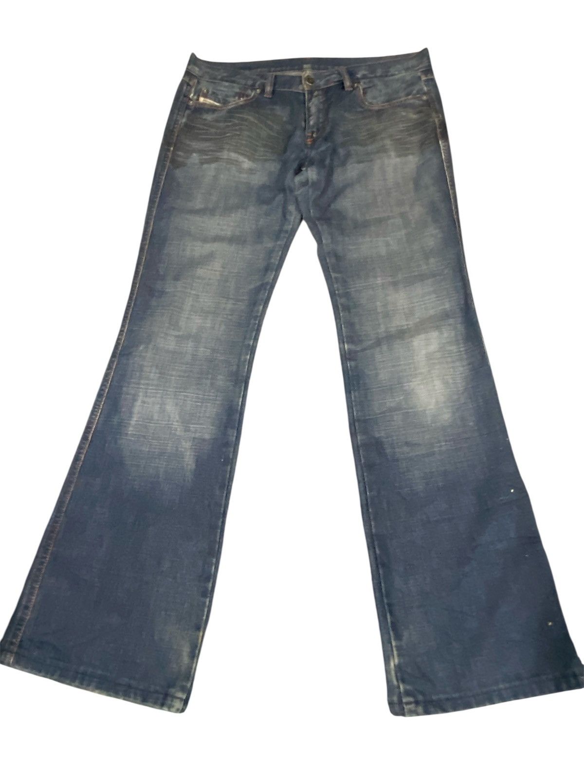 Diesel 2000S DIESEL INDUSTRY DENIM DIVISION FADED BOOTCUT JEANS Size 29" - 1 Thumbnail