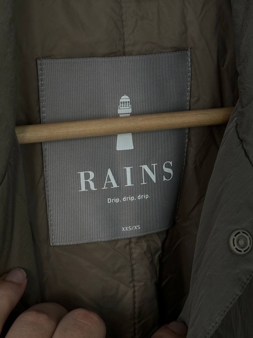 Rains Rains Shine Nylon Brown Jacket Size XS / US 0-2 / IT 36-38 - 6 Thumbnail