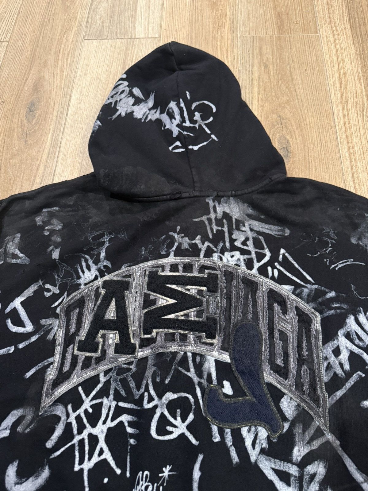 Balenciaga Balenciaga Black Skater Zip Up Hoodie Size US XXL / EU 58 / 5 - 5 Thumbnail