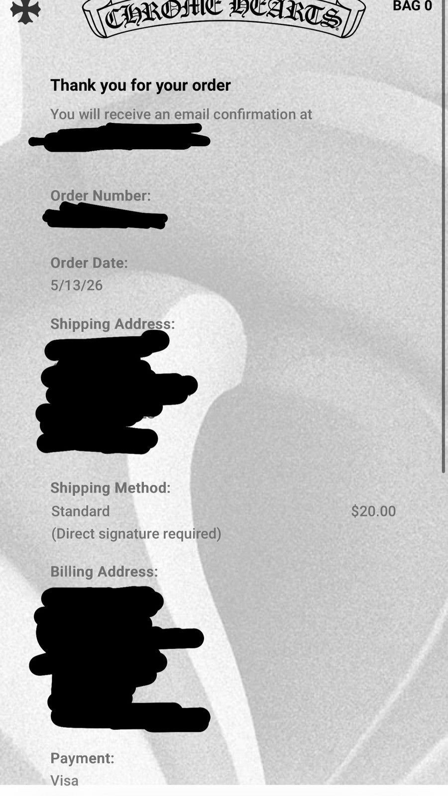 Chrome Hearts Chrome Hearts White Foil Hoodie Online Exclusive Size US L / EU 52-54 / 3 - 3 Thumbnail