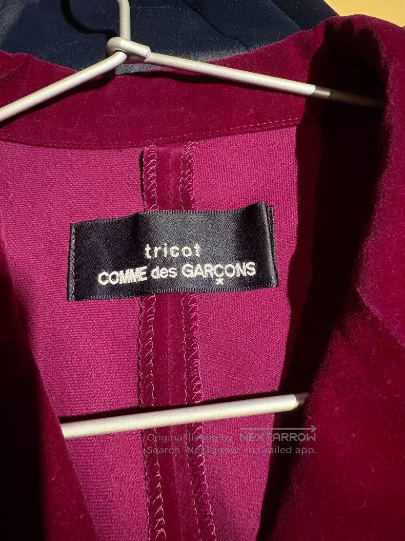 Comme des Garcons Comme Des Garcons Rose Red Velvet Shirt Size M / US 6-8 / IT 42-44 - 6 Thumbnail