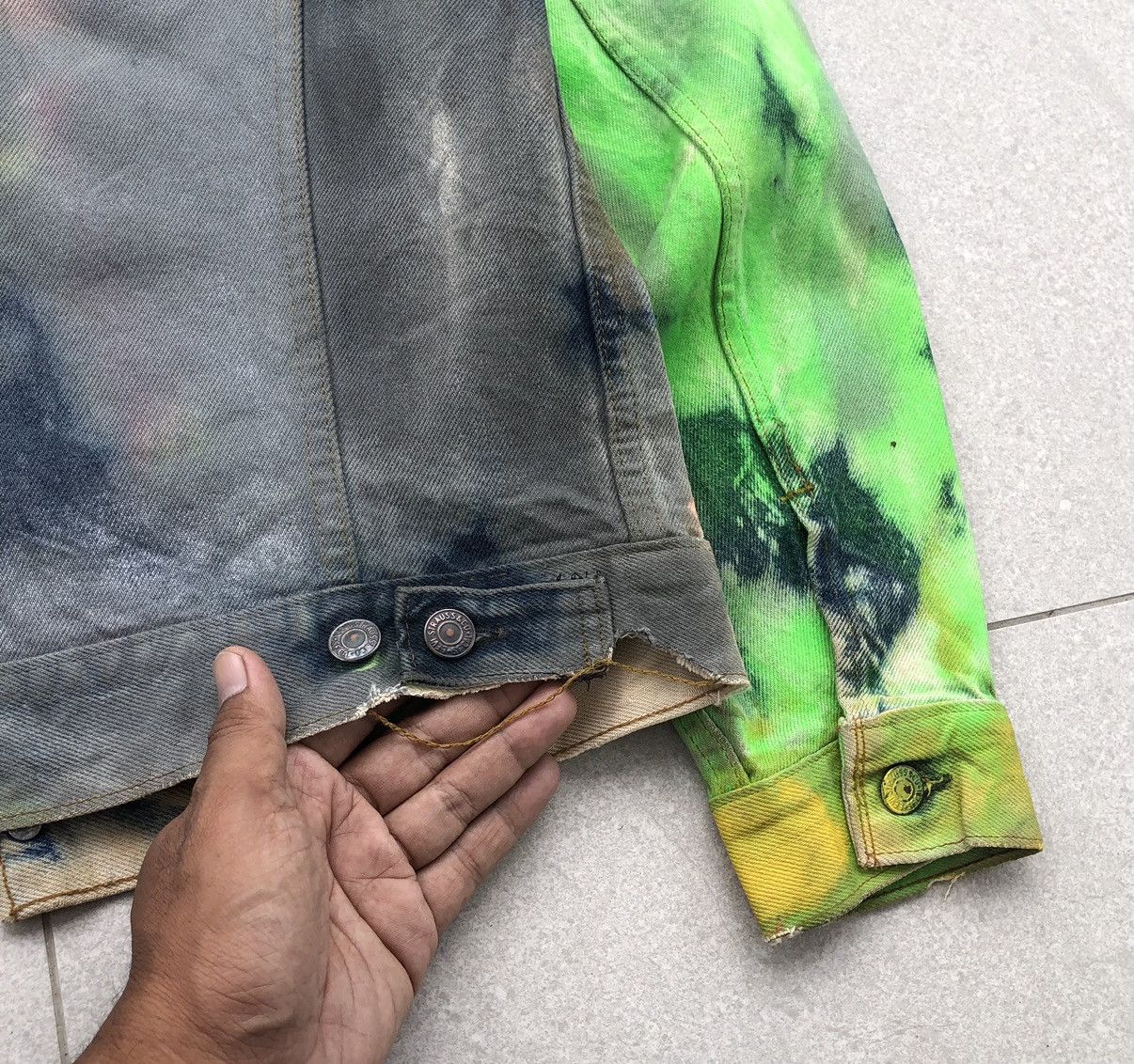 Levi's Vintage Clothing Vintage 80s Levis Custom Painted Distressed Denim Jacket 🇺🇸 Size US M / EU 48-50 / 2 - 18 Thumbnail