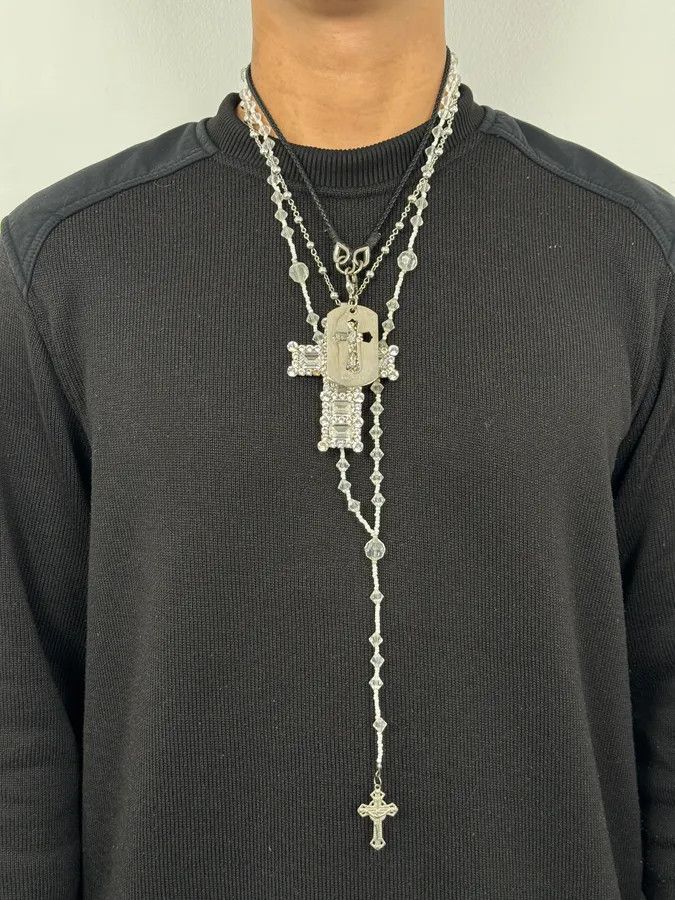 Dolce & Gabbana SS2003 Dolce & Gabbana Cross Dog Tag Necklace Size ONE SIZE - 3 Thumbnail