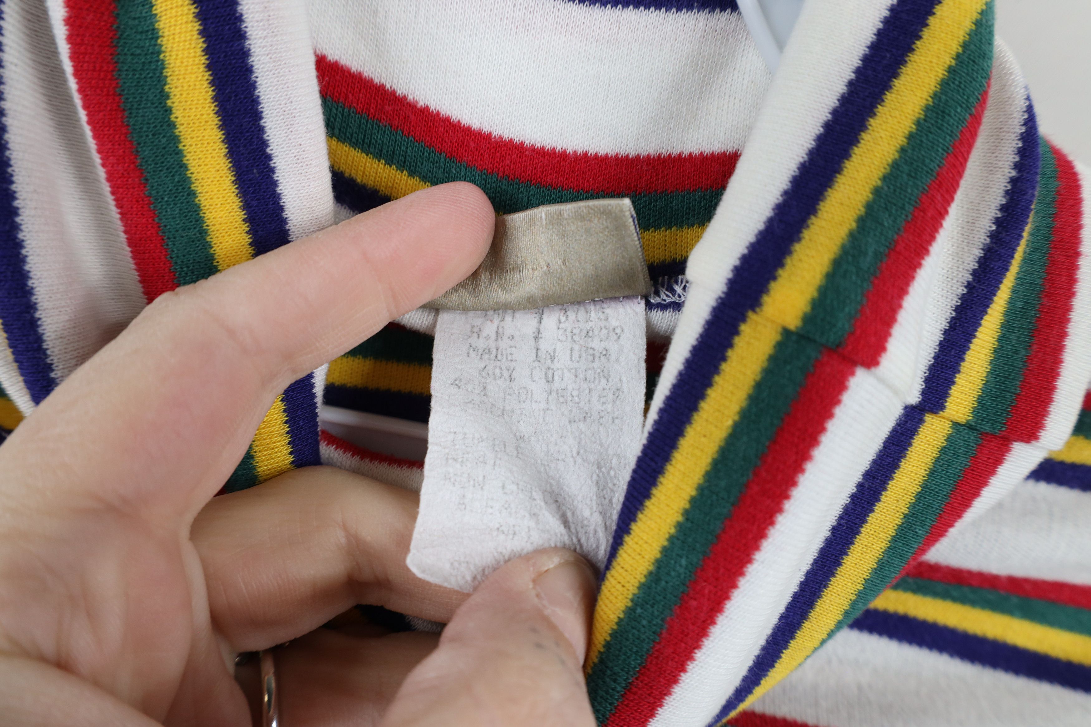 Vintage Vintage 90s Streetwear Striped Turtleneck T-Shirt USA Size S / US 4 / IT 40 - 6 Thumbnail