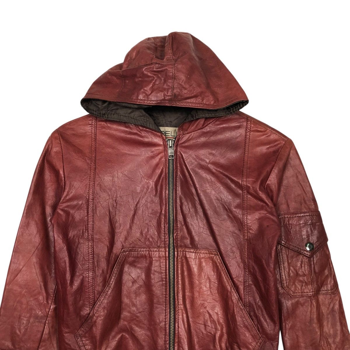Pelle Pelle 🔥CROPPED BIKER LEATHER JACKET PELLE STUDIO Size US S / EU 44-46 / 1 - 5 Thumbnail