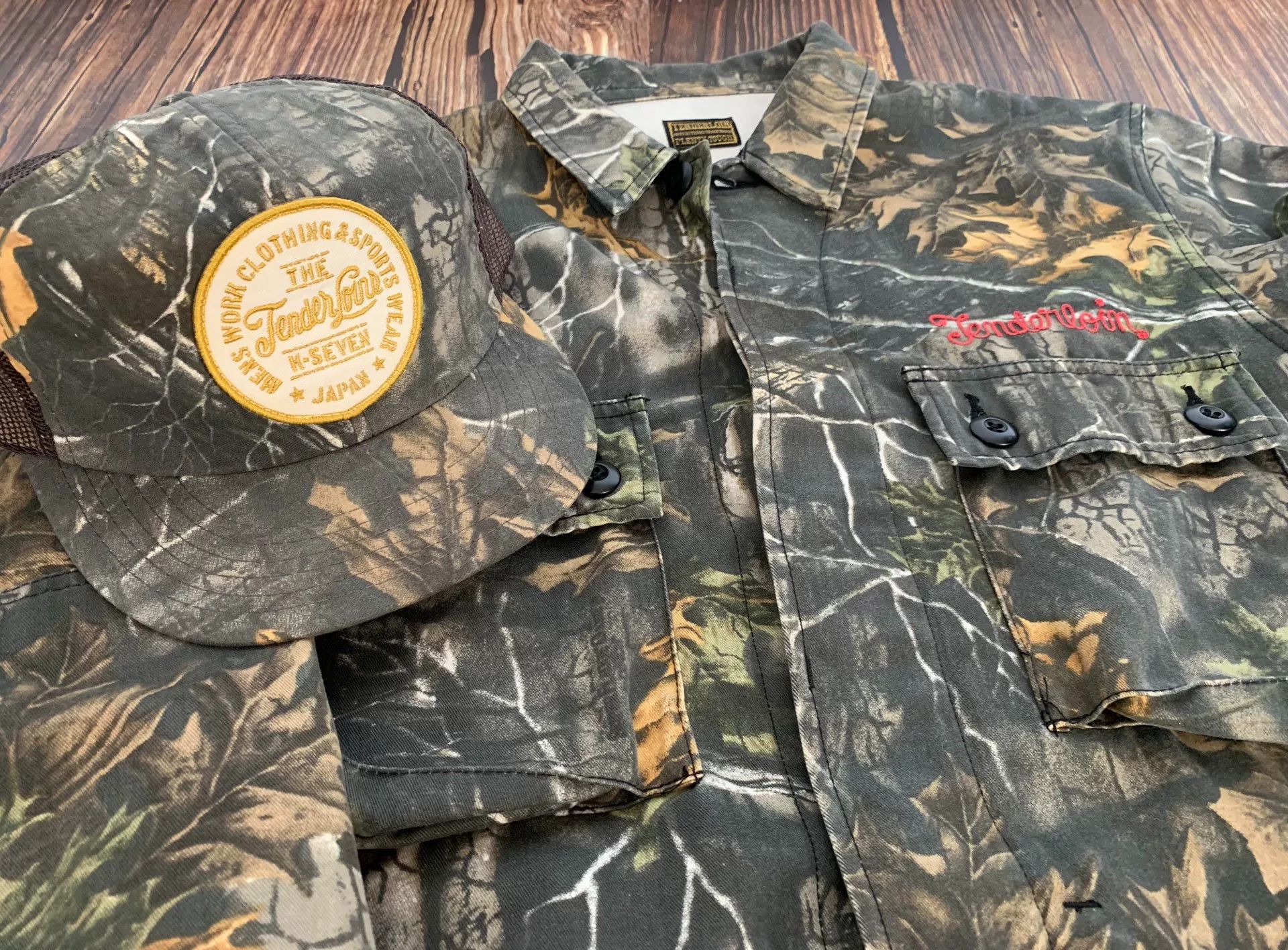 Tenderloin tenderloins camo hunting jacket with cap Size US S / EU 44-46 / 1 - 1 Thumbnail