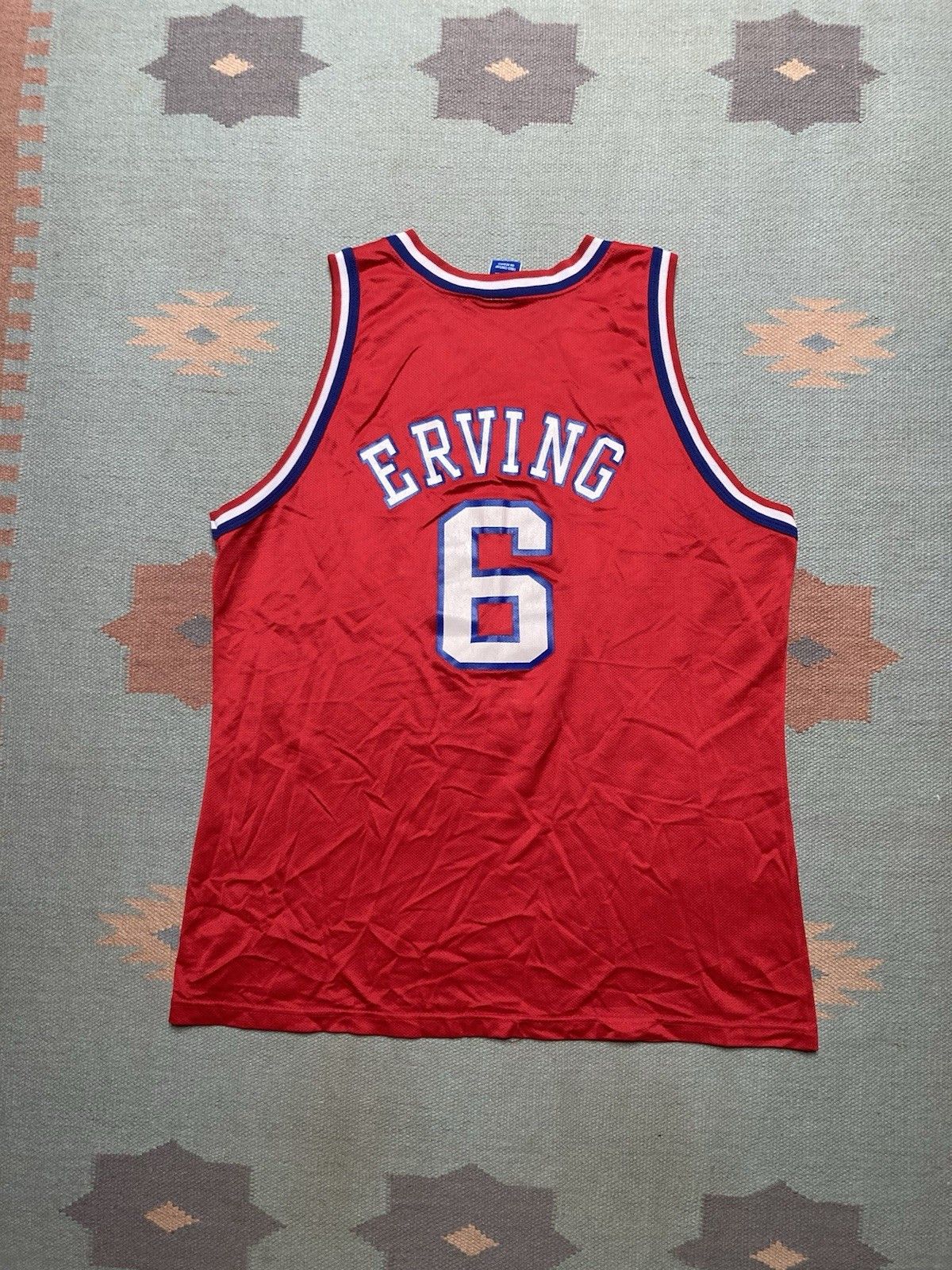Vintage Julius Dr J Erving 76ers Sixers 50th Champion Jersey 48 XL Size US XL / EU 56 / 4 - 7 Thumbnail