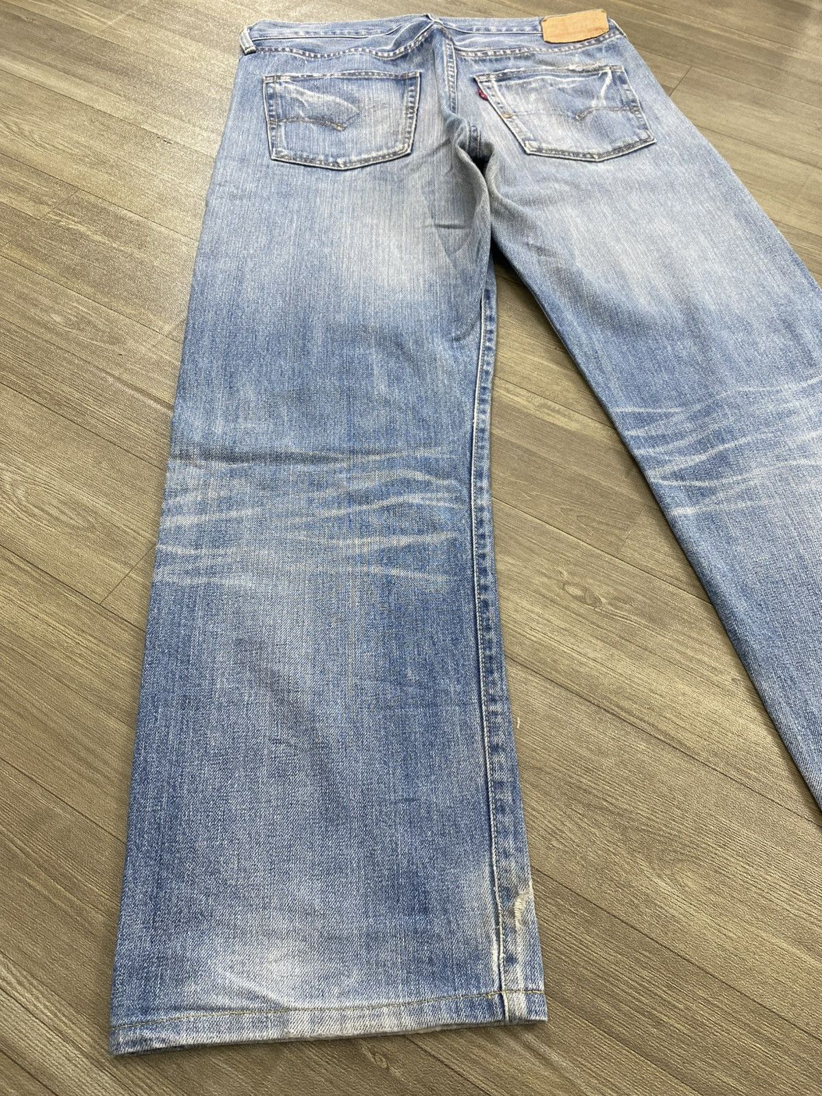 Levi's Vintage Clothing 🇯🇵Vintage Levis 501XX LVC Rindem Selvedge Distressed Jeans Size US 36 / EU 52 - 20 Thumbnail