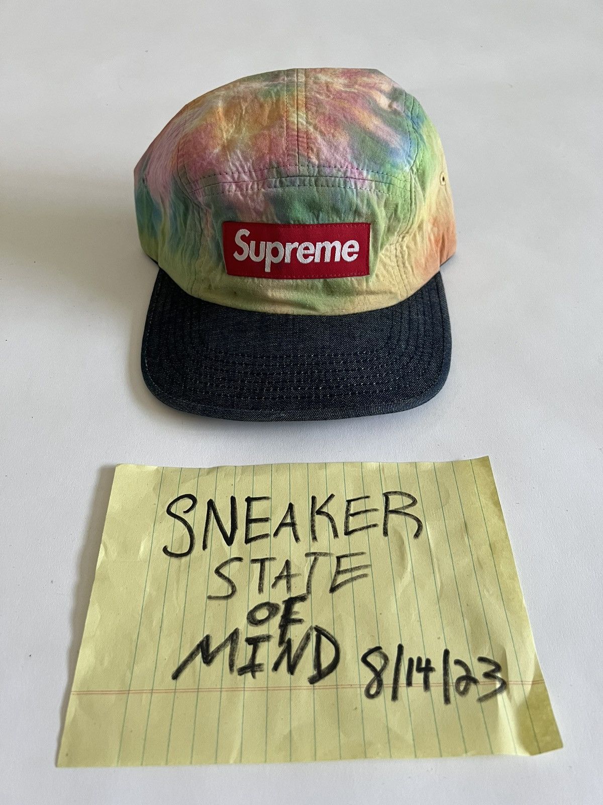 Supreme tie dye camp cap sales